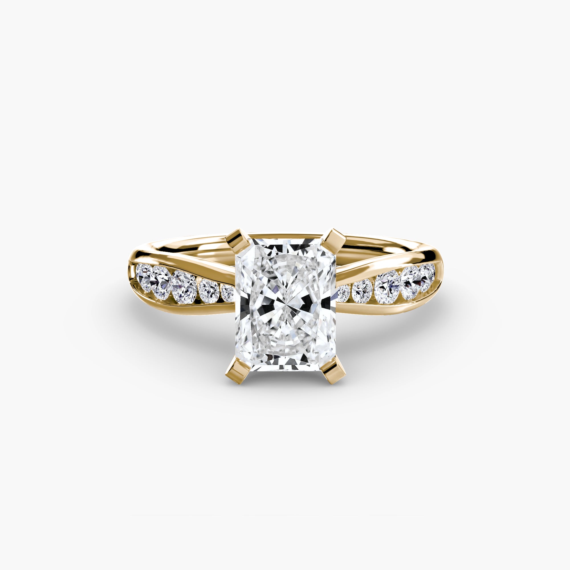 Elite Solitaire Ring with Pavé