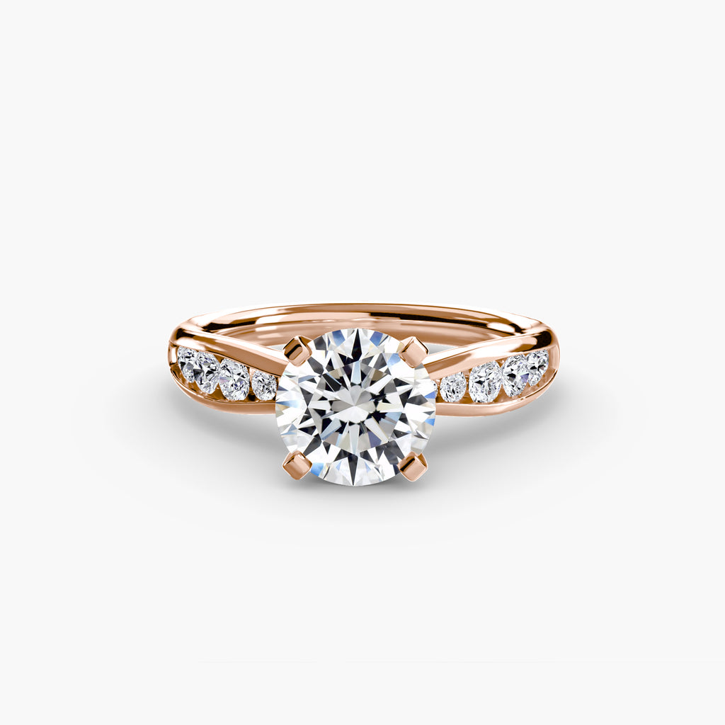 Elite Solitaire Ring with Pavé