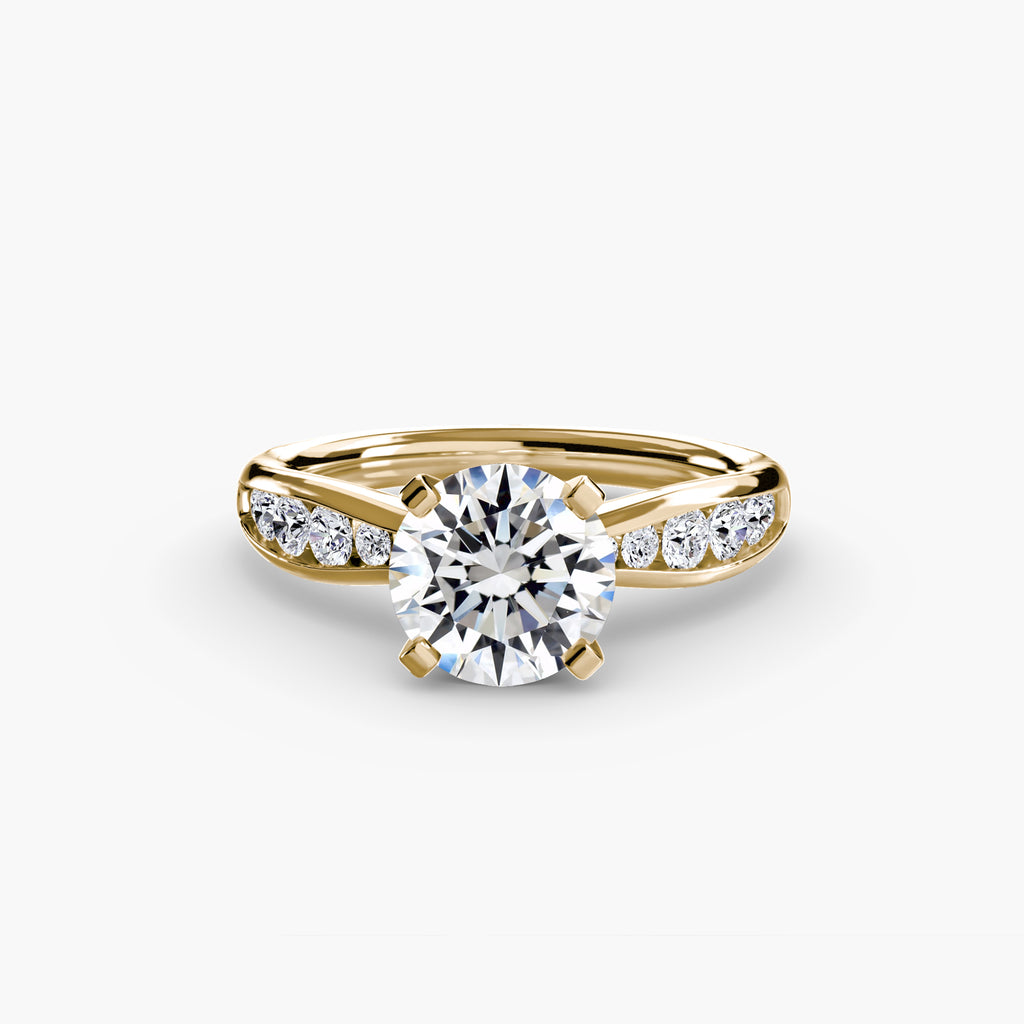 Elite Solitaire Ring with Pavé