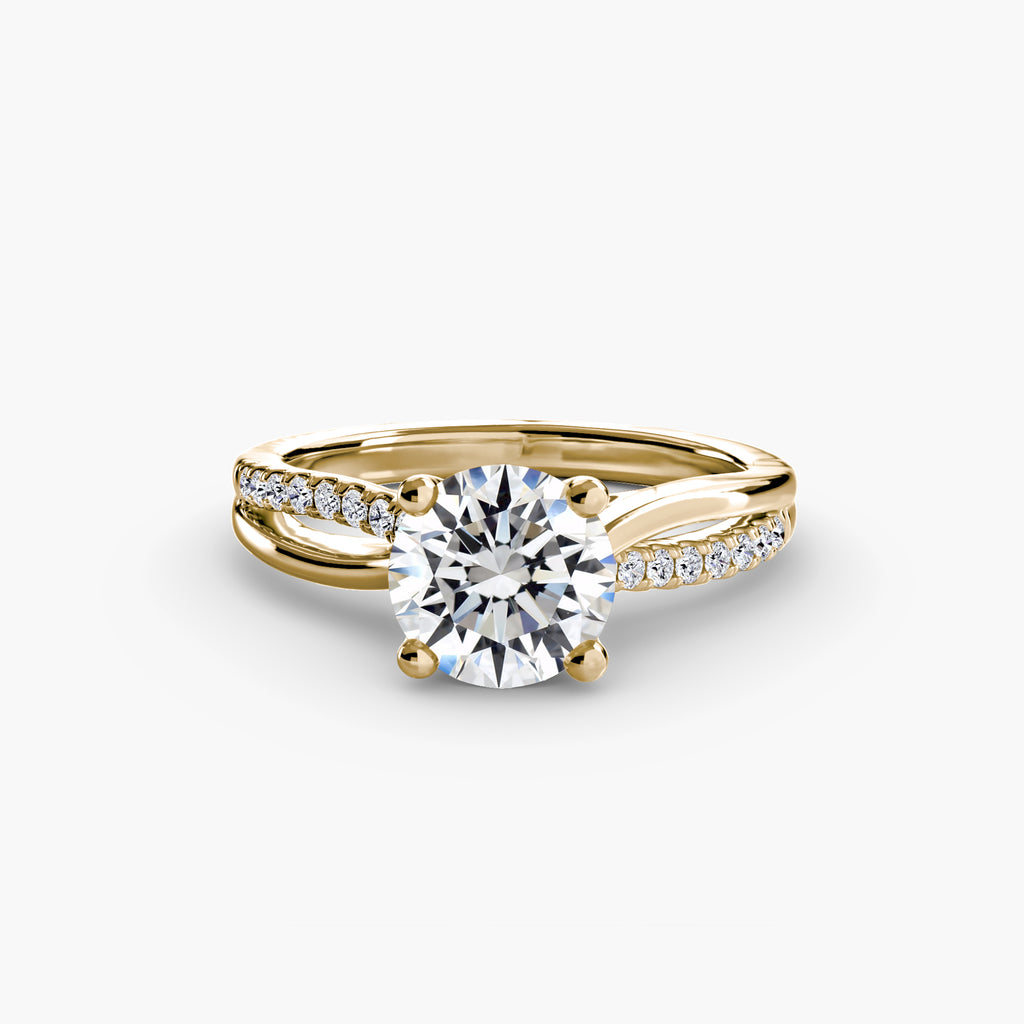 The Split Shank Pavé Solitaire Ring