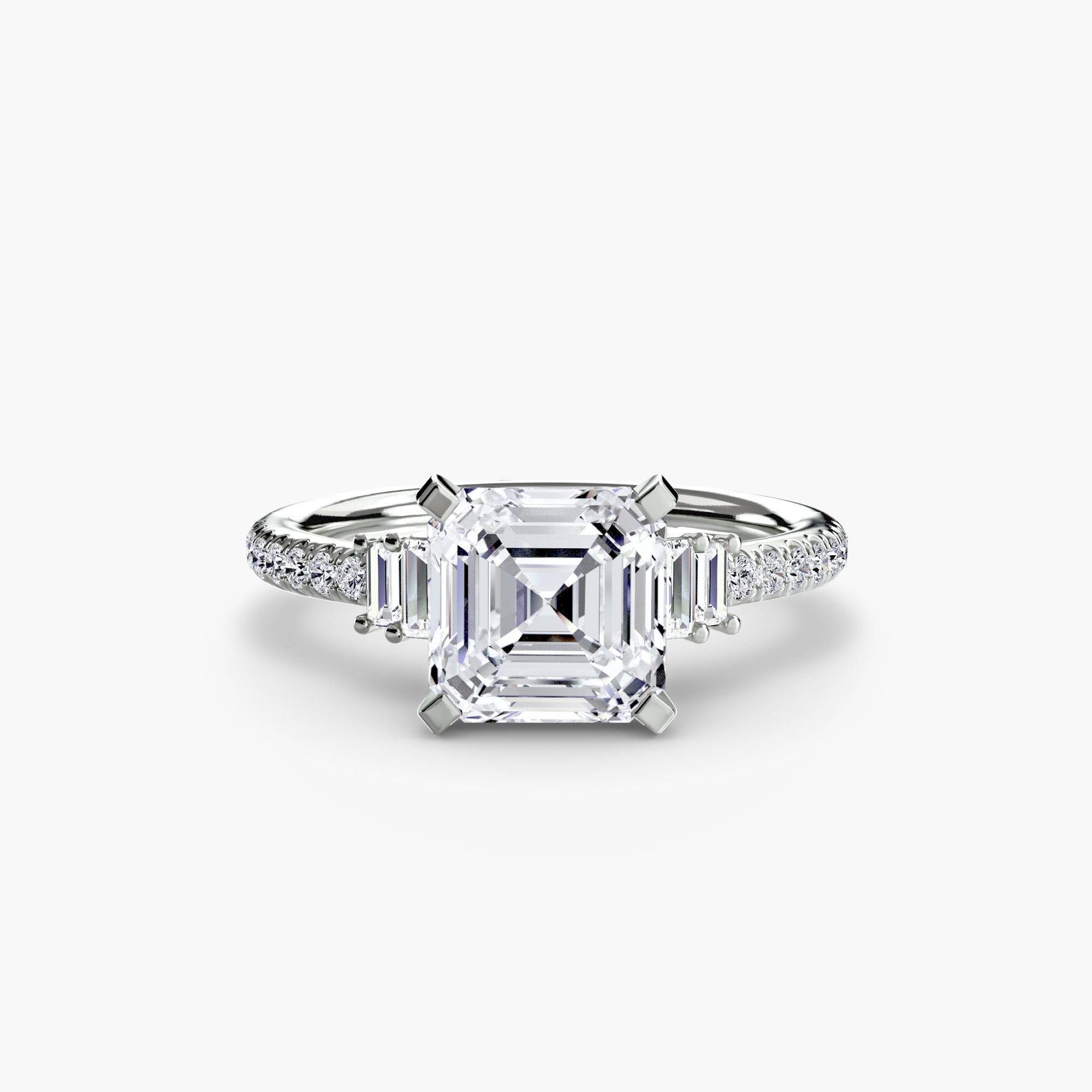 Boundless Beauty Solitaire Ring with Pavé