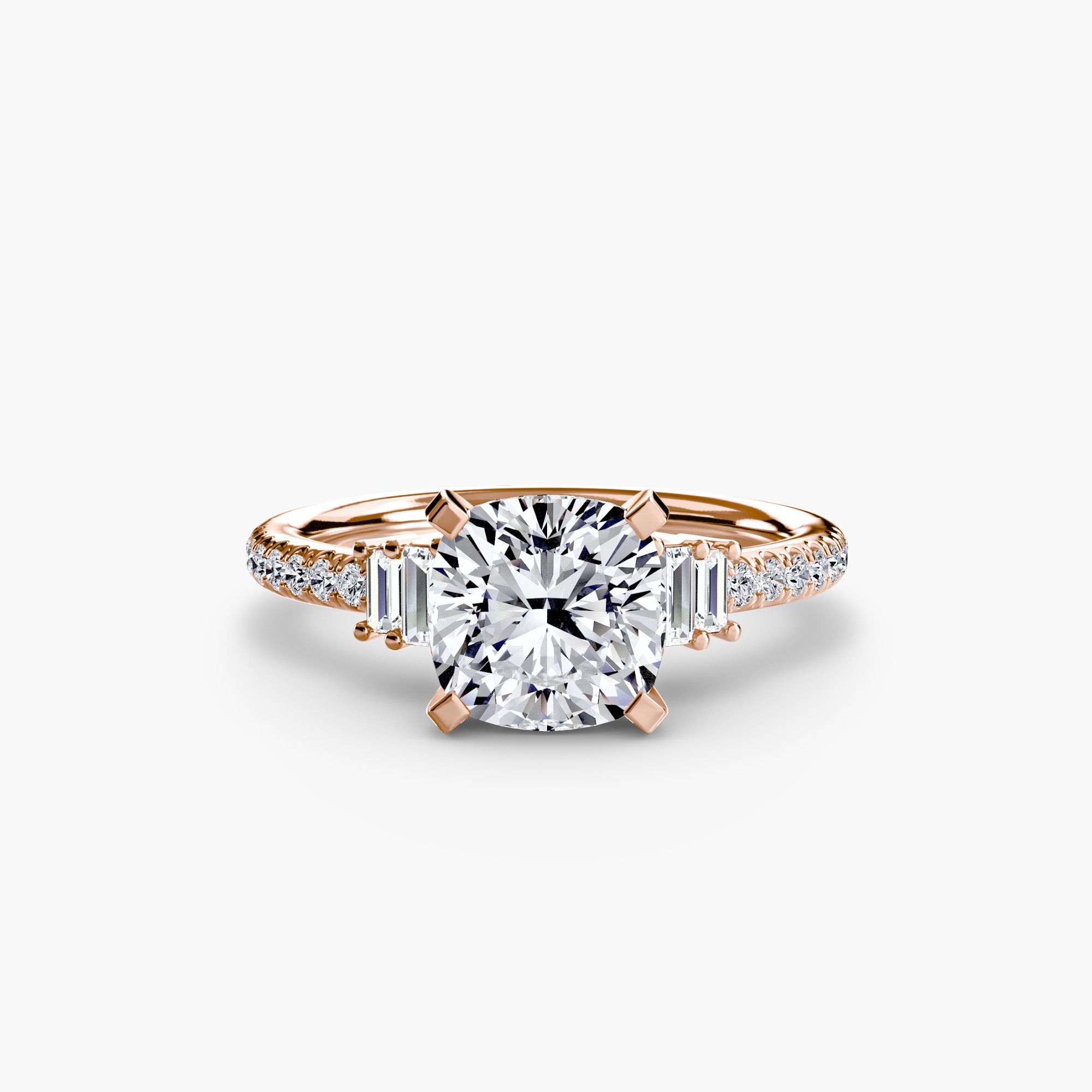 Boundless Beauty Solitaire Ring with Pavé