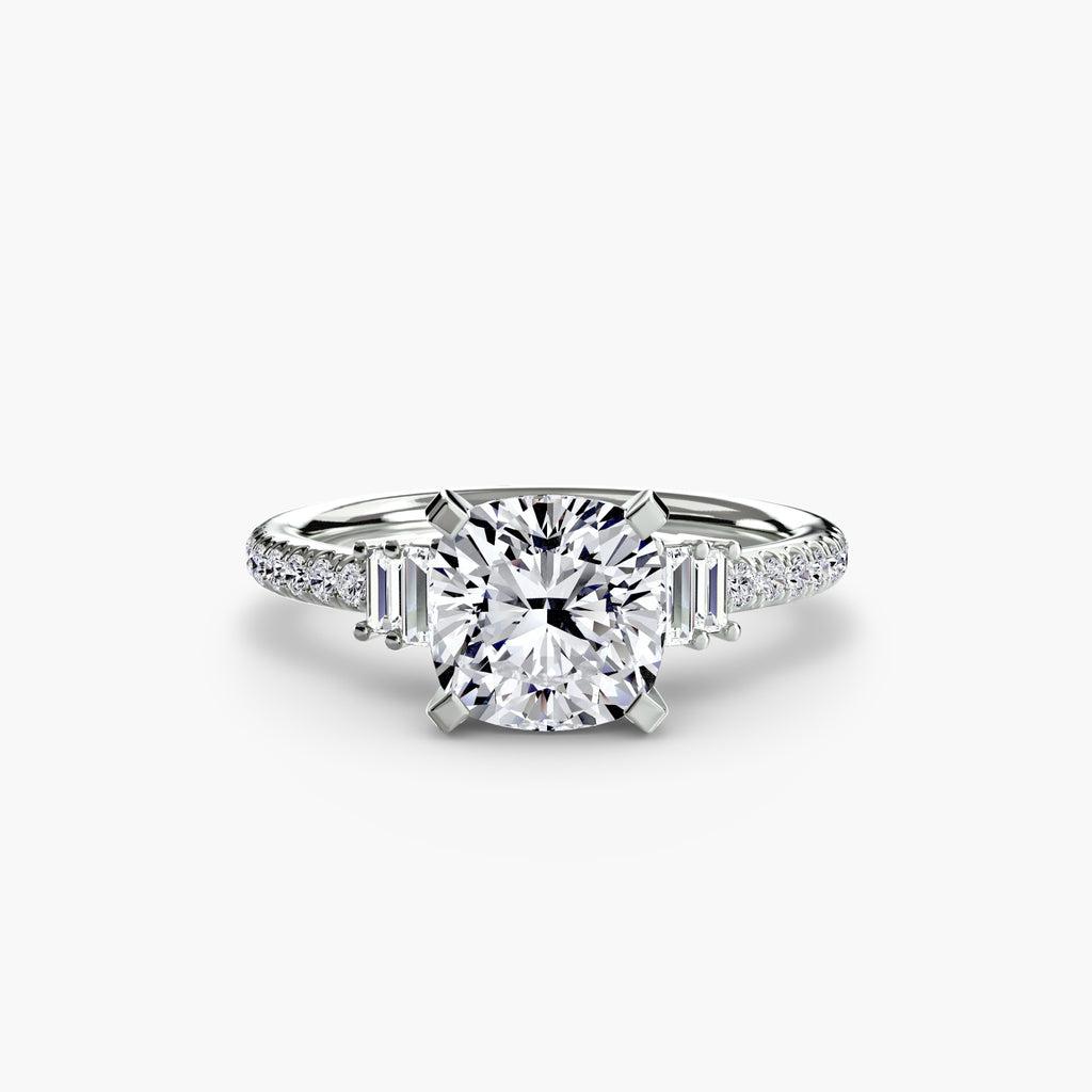 Boundless Beauty Solitaire Ring with Pavé