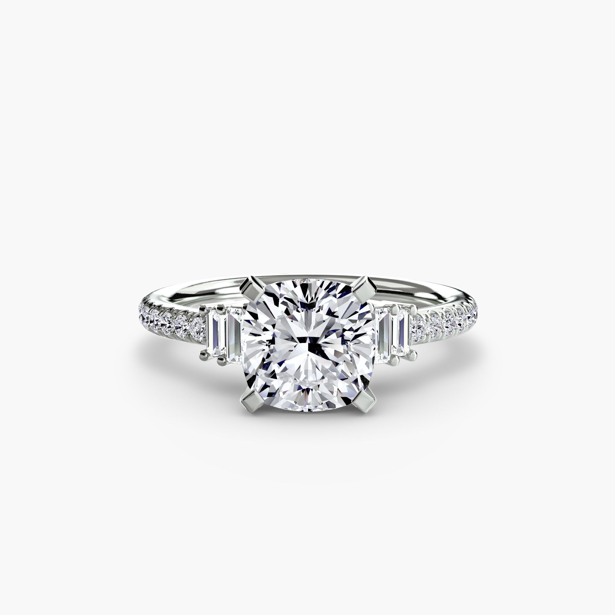 Boundless Beauty Solitaire Ring with Pavé