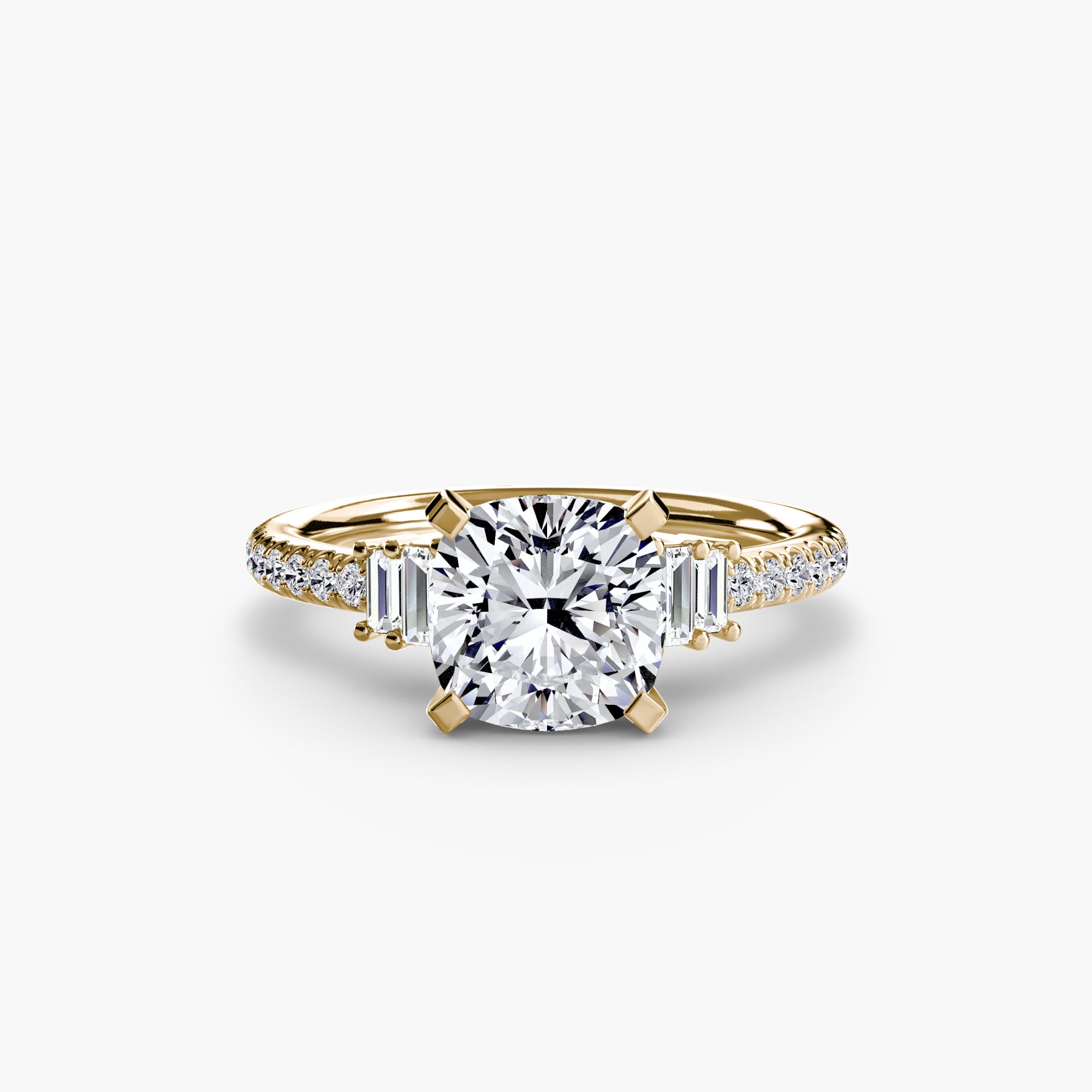 Boundless Beauty Solitaire Ring with Pavé