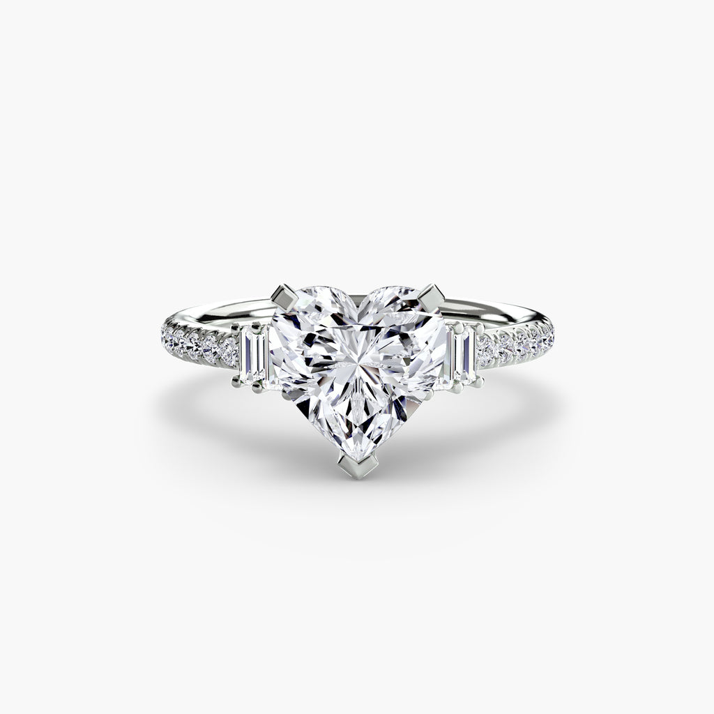 Boundless Beauty Solitaire Ring with Pavé
