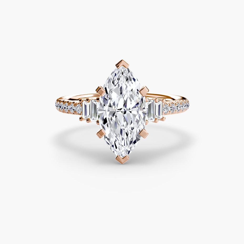 Boundless Beauty Solitaire Ring with Pavé