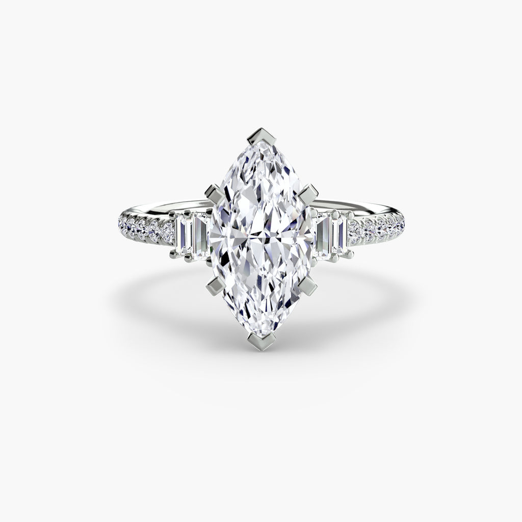 Boundless Beauty Solitaire Ring with Pavé