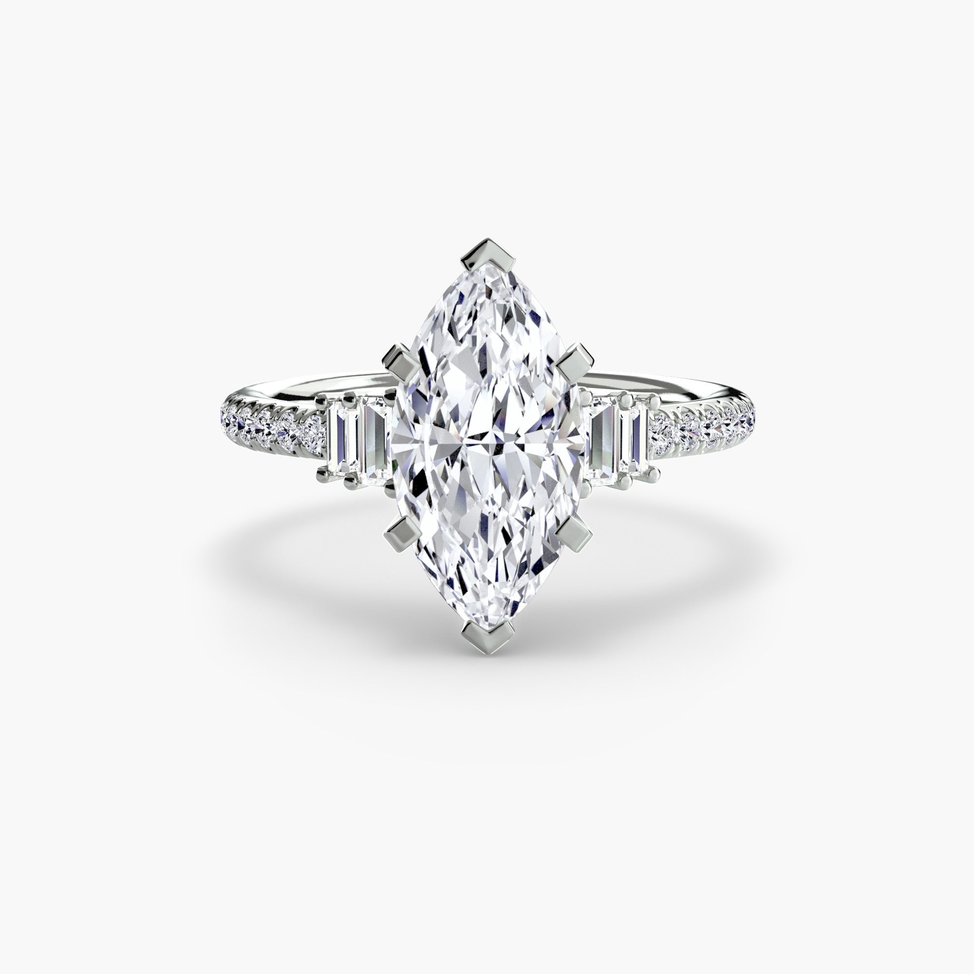 Boundless Beauty Solitaire Ring with Pavé