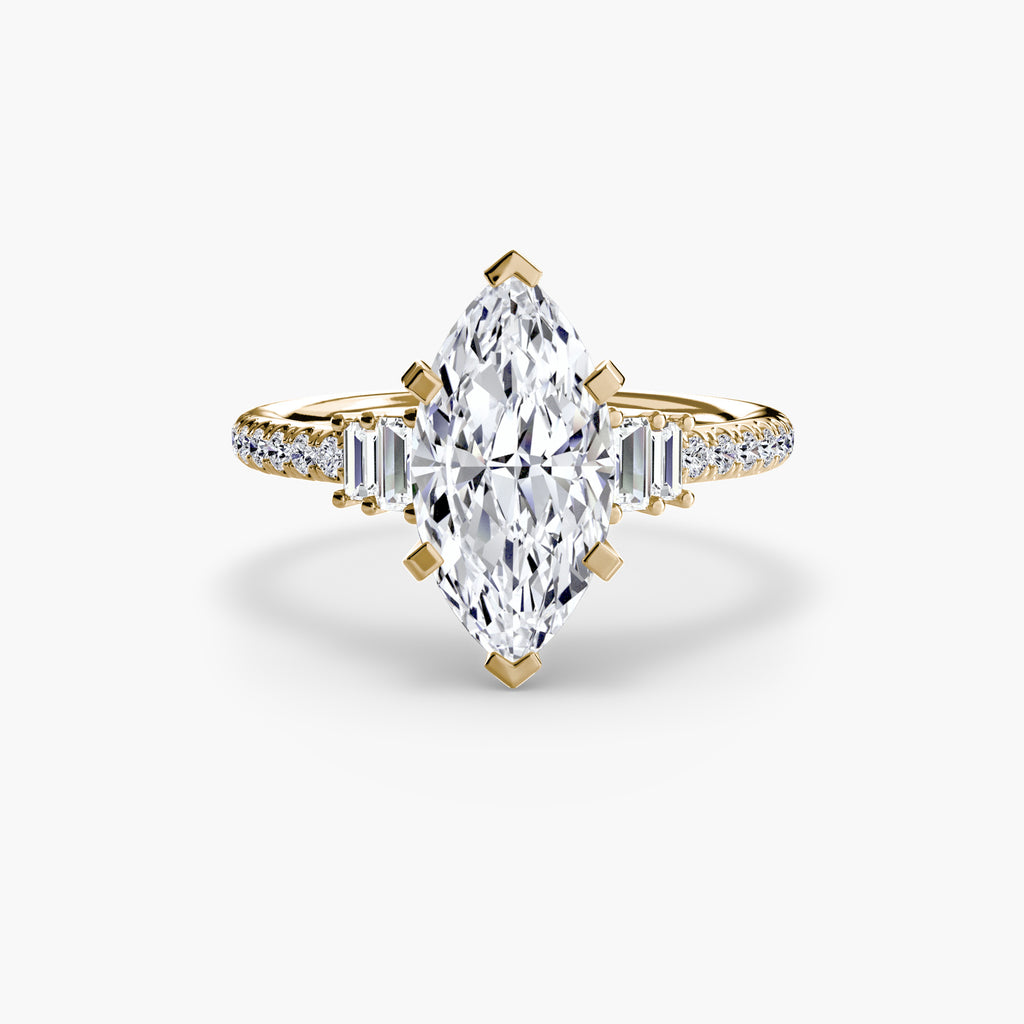 Boundless Beauty Solitaire Ring with Pavé