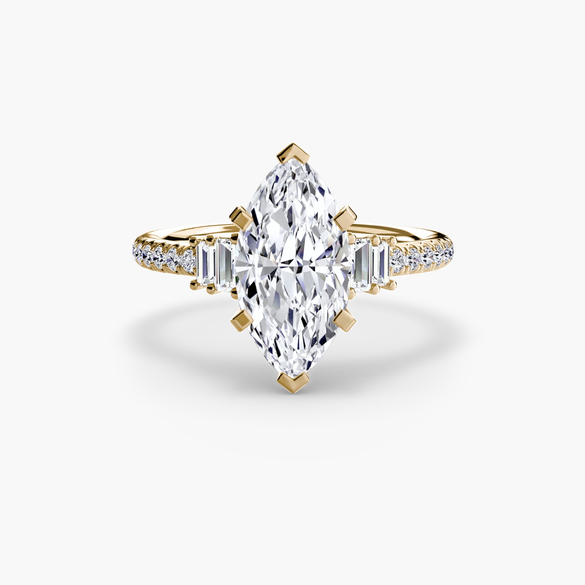 Boundless Beauty Solitaire Ring with Pavé