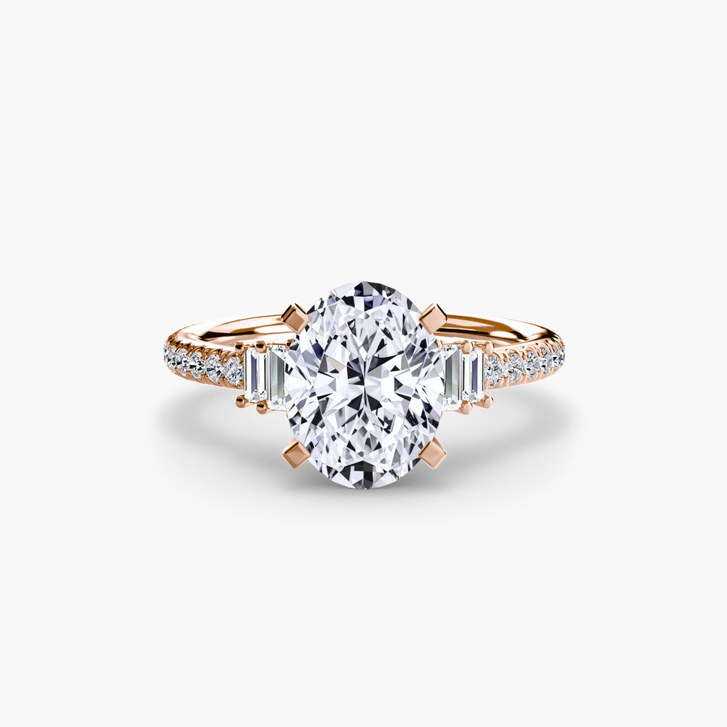 Boundless Beauty Solitaire Ring with Pavé
