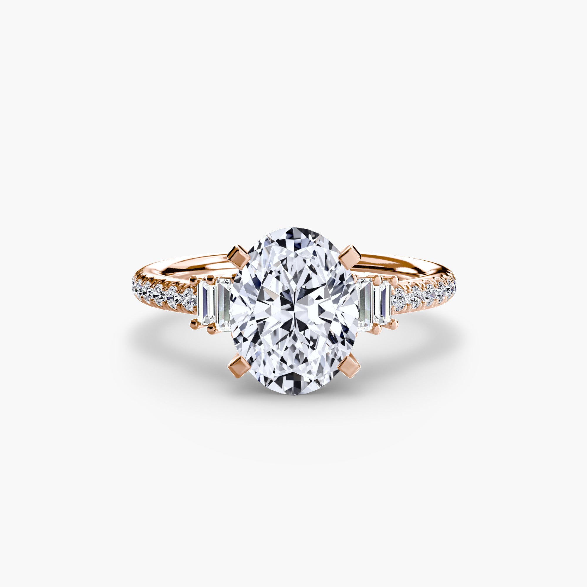 Boundless Beauty Solitaire Ring with Pavé