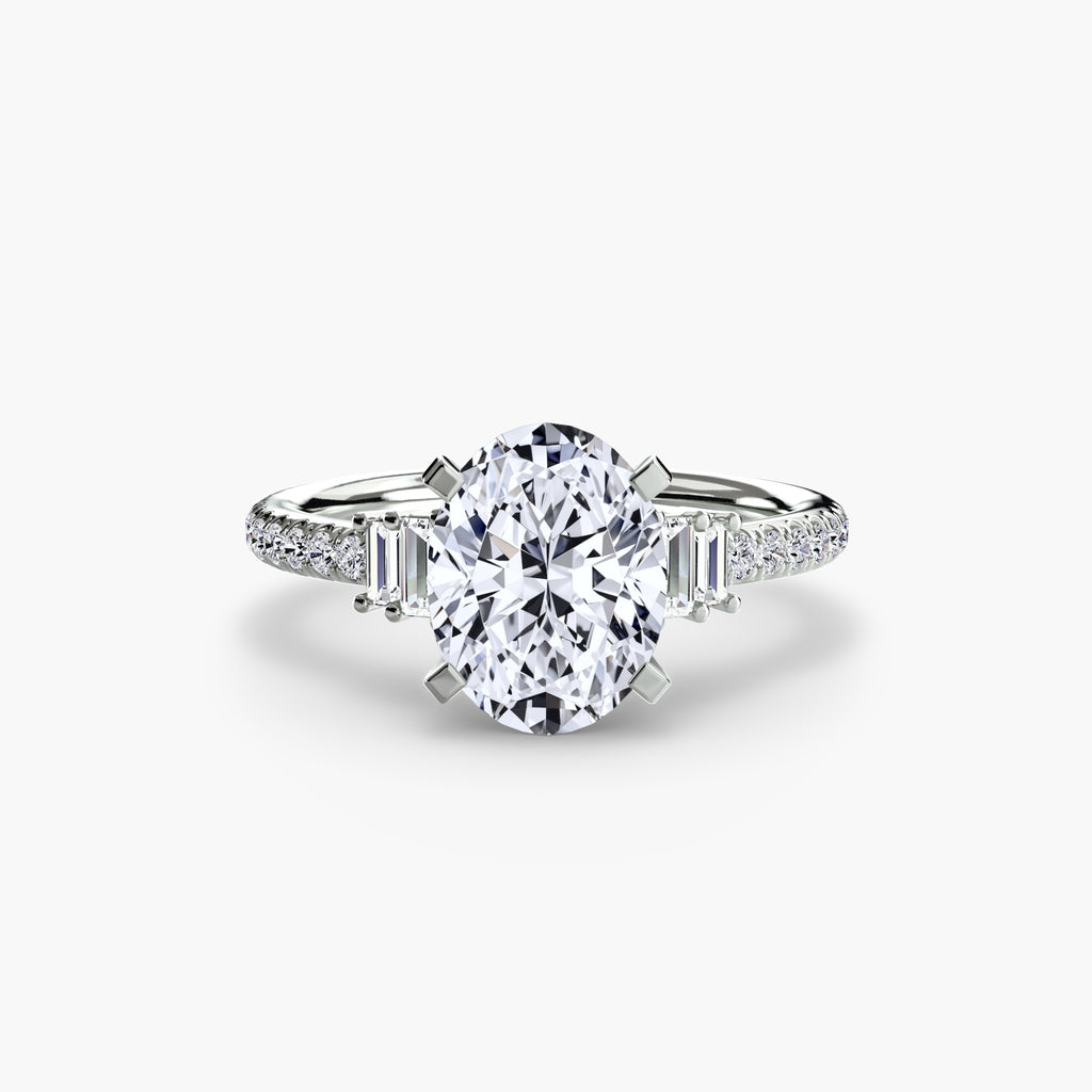 Boundless Beauty Solitaire Ring with Pavé