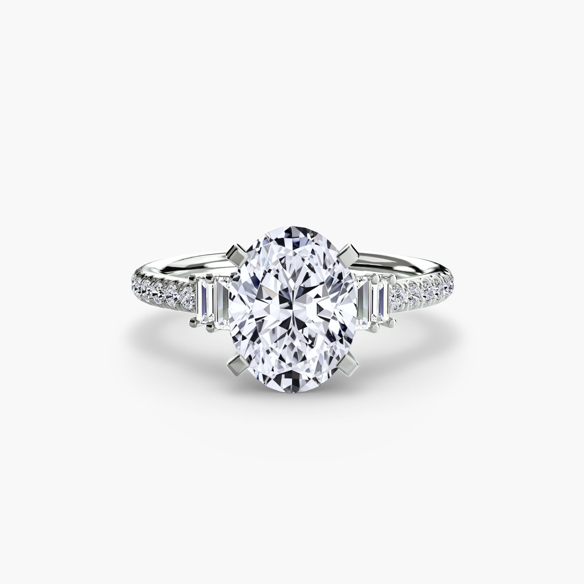 Boundless Beauty Solitaire Ring with Pavé