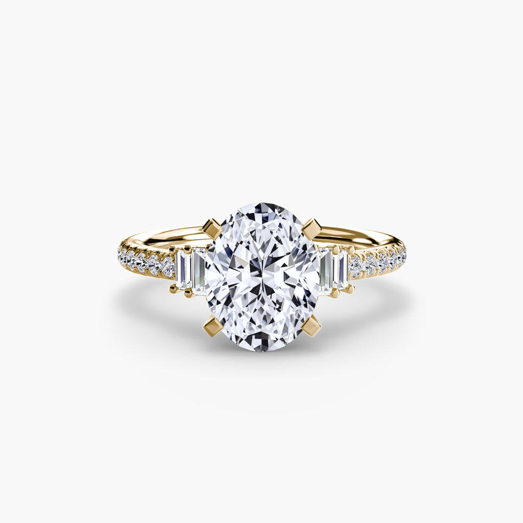 Boundless Beauty Solitaire Ring with Pavé