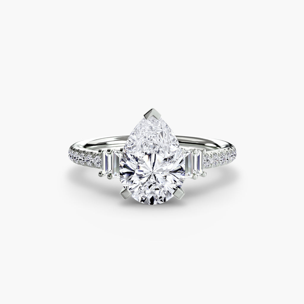 Boundless Beauty Solitaire Ring with Pavé