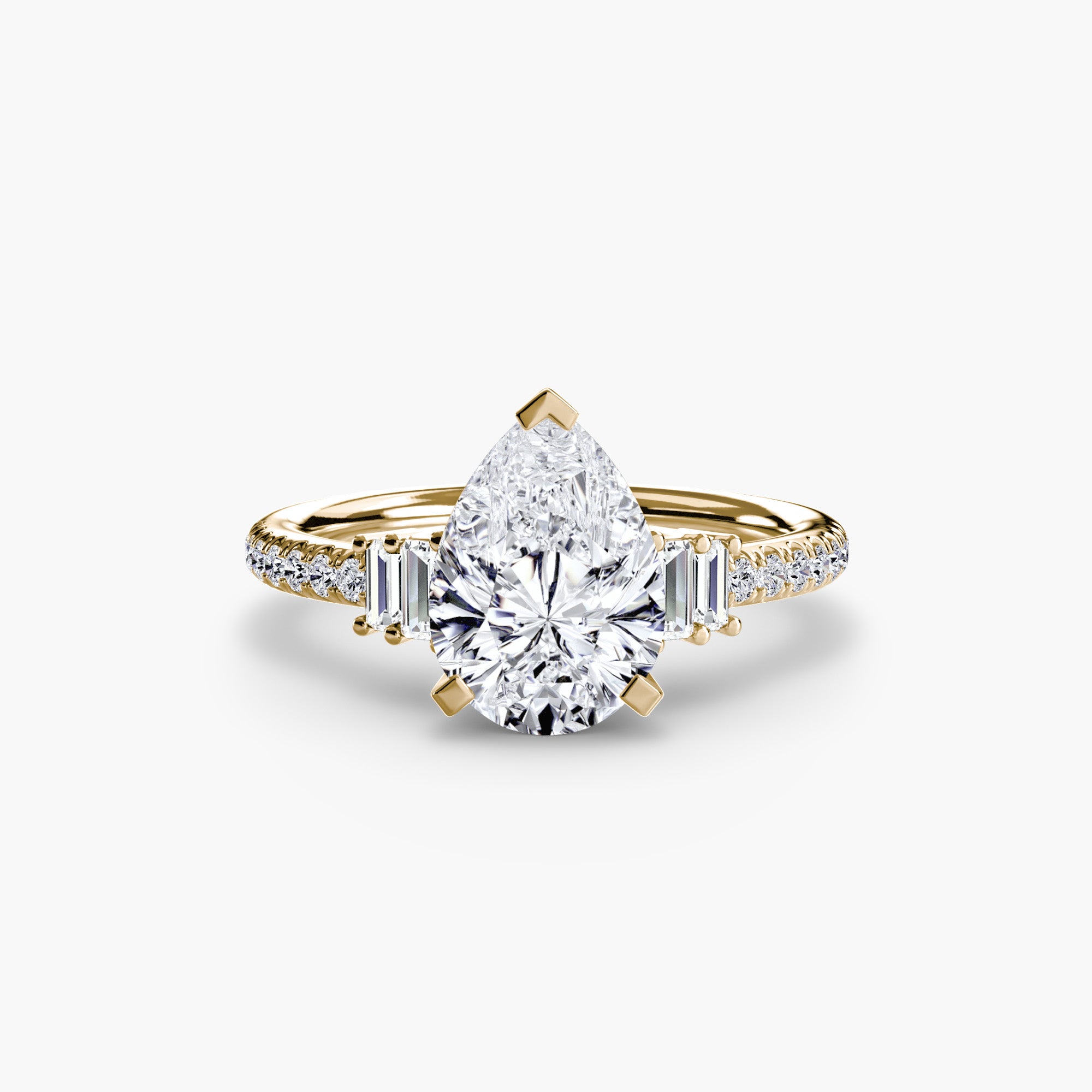 Boundless Beauty Solitaire Ring with Pavé