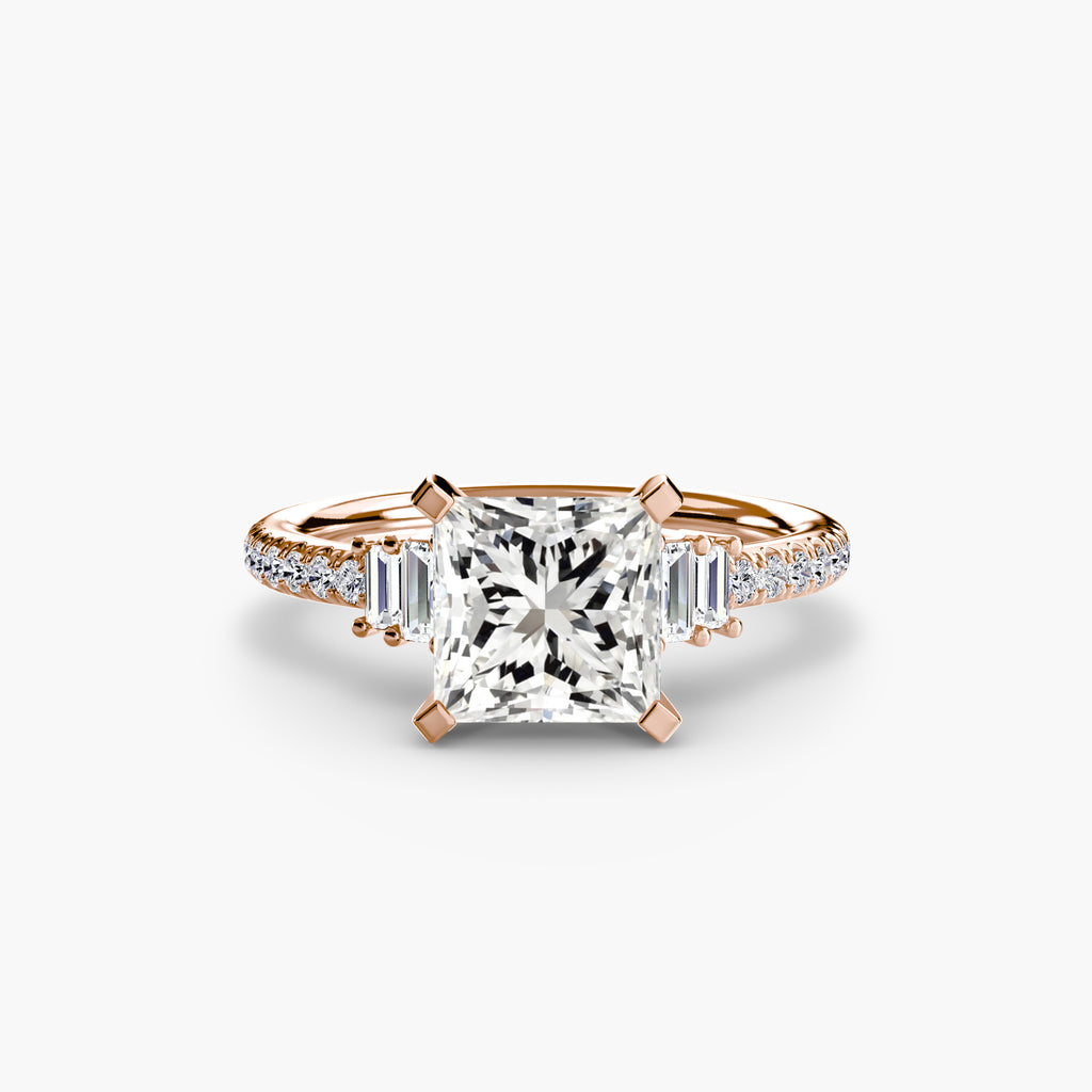Boundless Beauty Solitaire Ring with Pavé