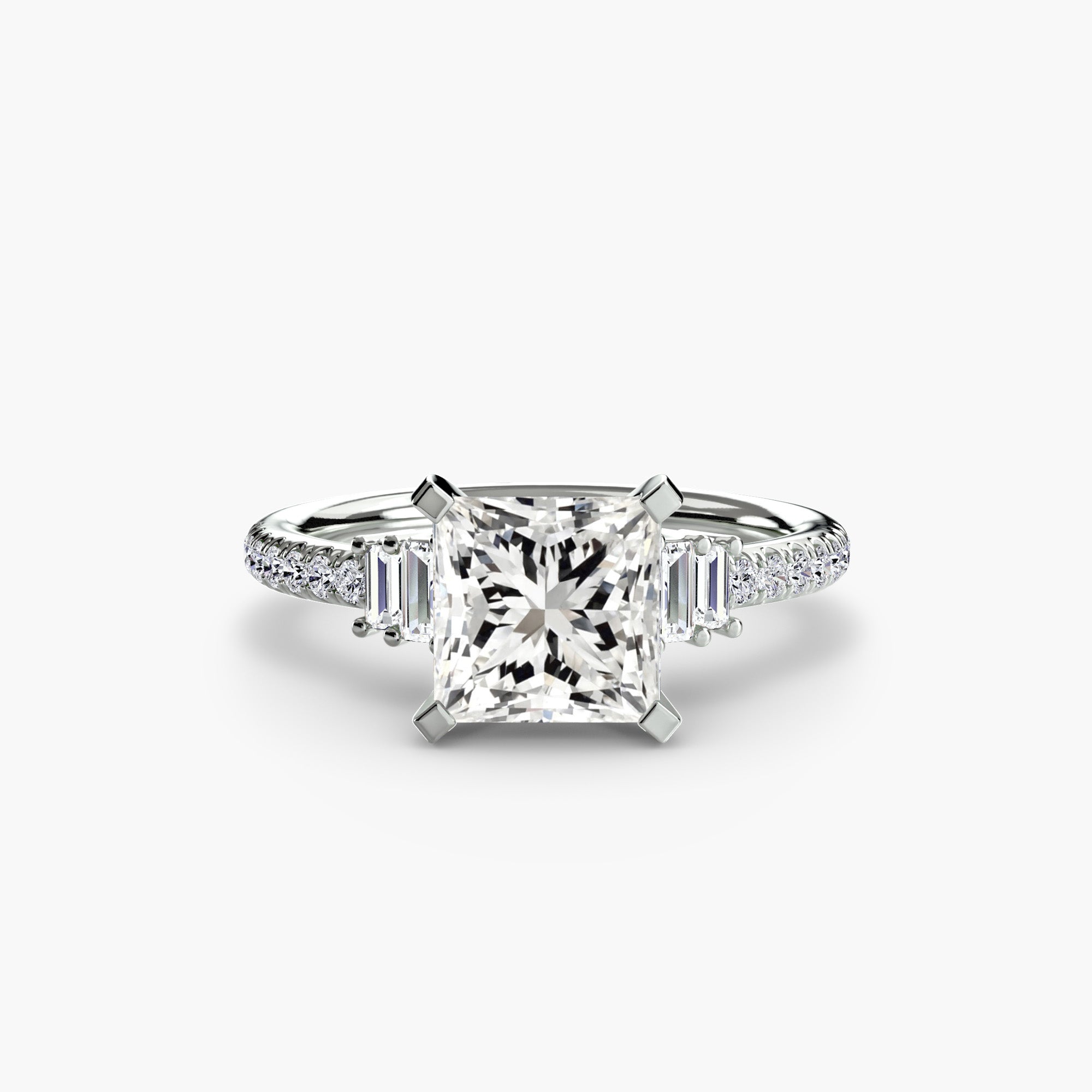 Boundless Beauty Solitaire Ring with Pavé