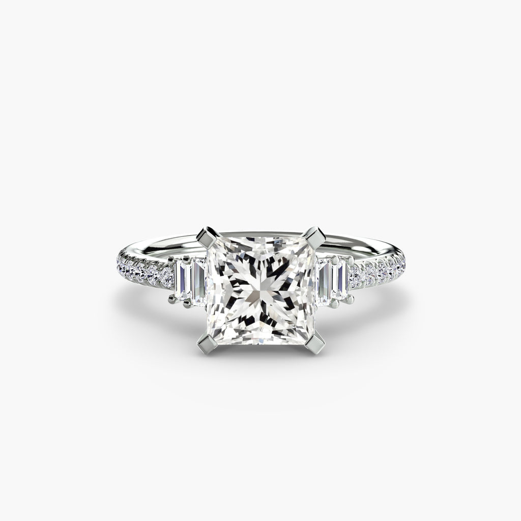 Boundless Beauty Solitaire Ring with Pavé