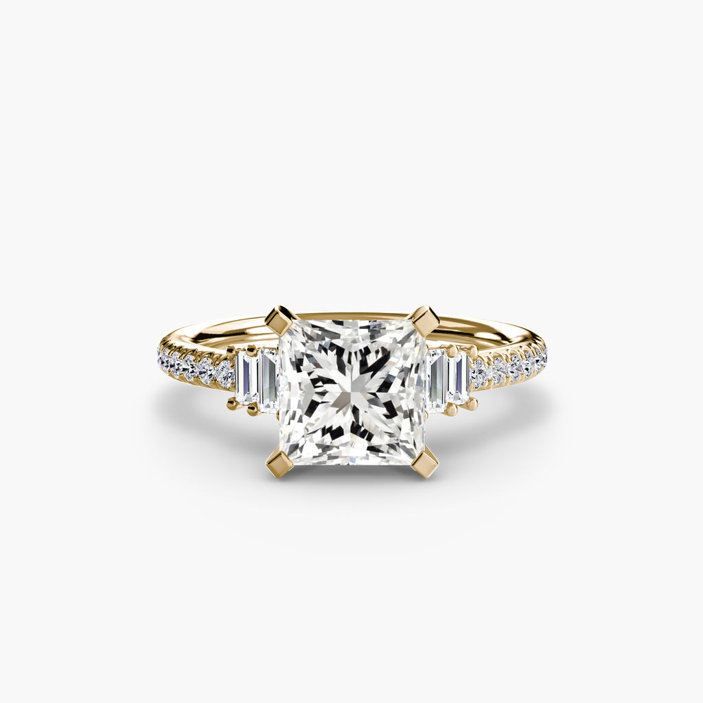 Boundless Beauty Solitaire Ring with Pavé