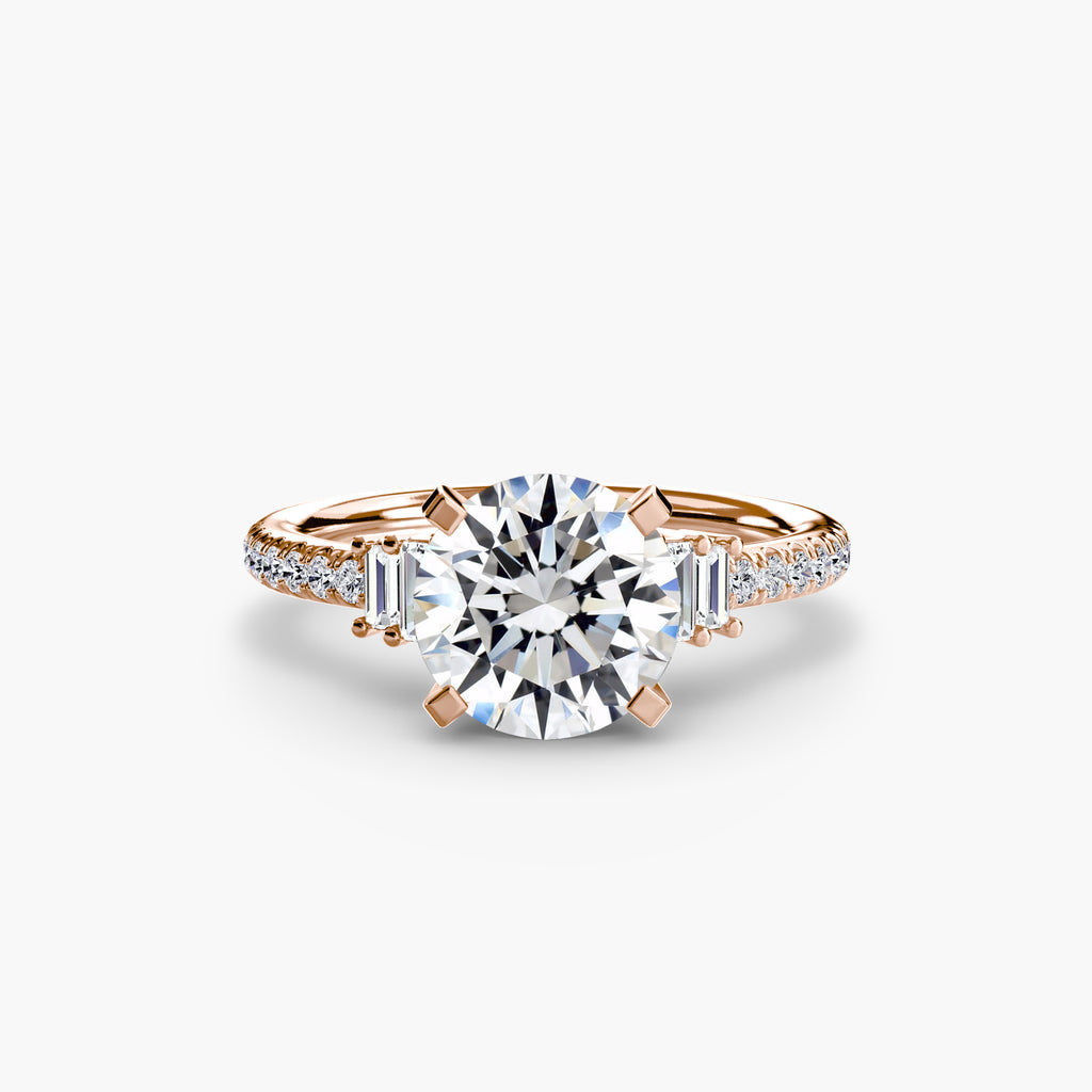 Boundless Beauty Solitaire Ring with Pavé