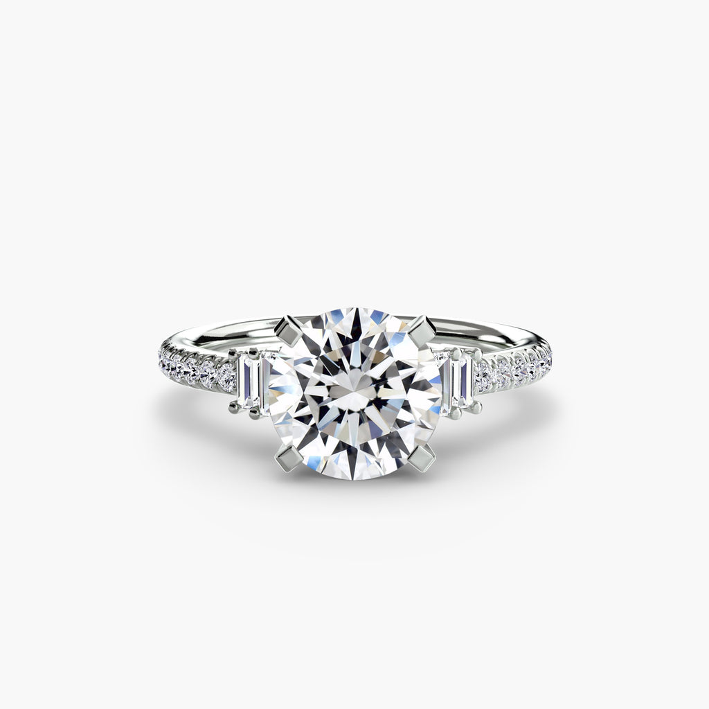 Boundless Beauty Solitaire Ring with Pavé