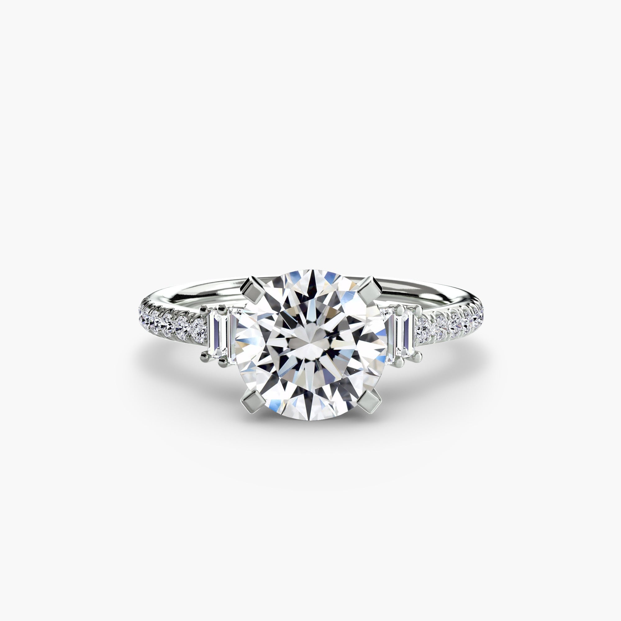 Boundless Beauty Solitaire Ring with Pavé