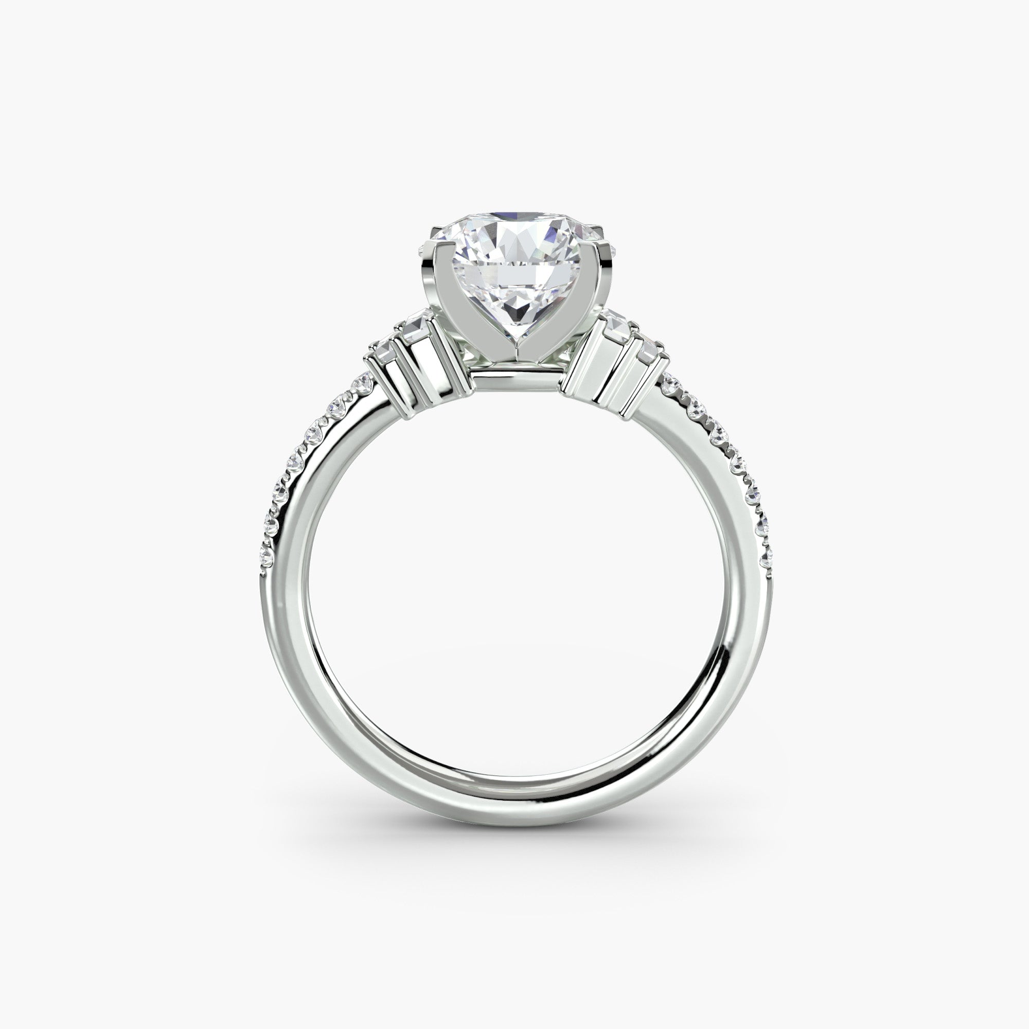 Boundless Beauty Solitaire Ring with Pavé