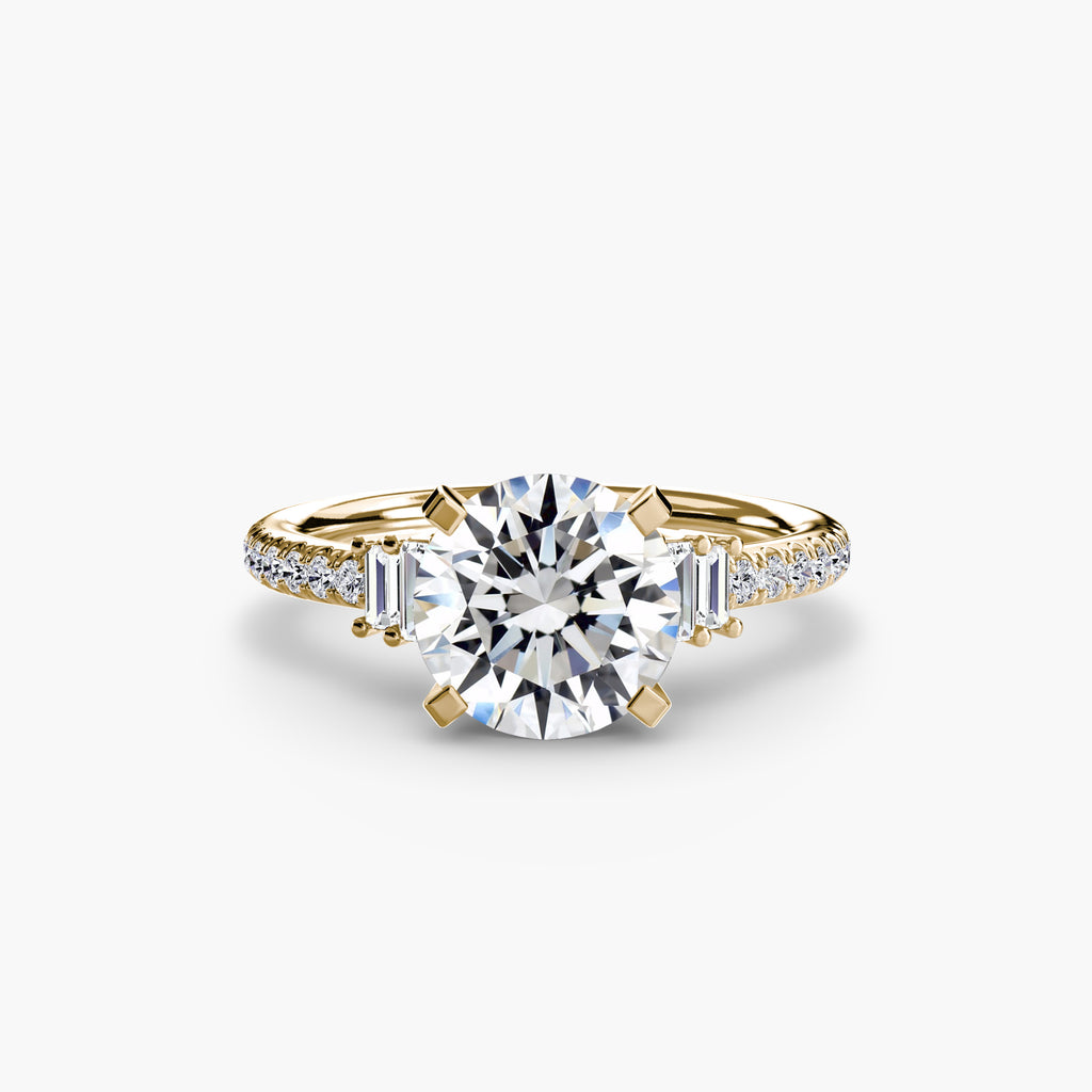 Boundless Beauty Solitaire Ring with Pavé