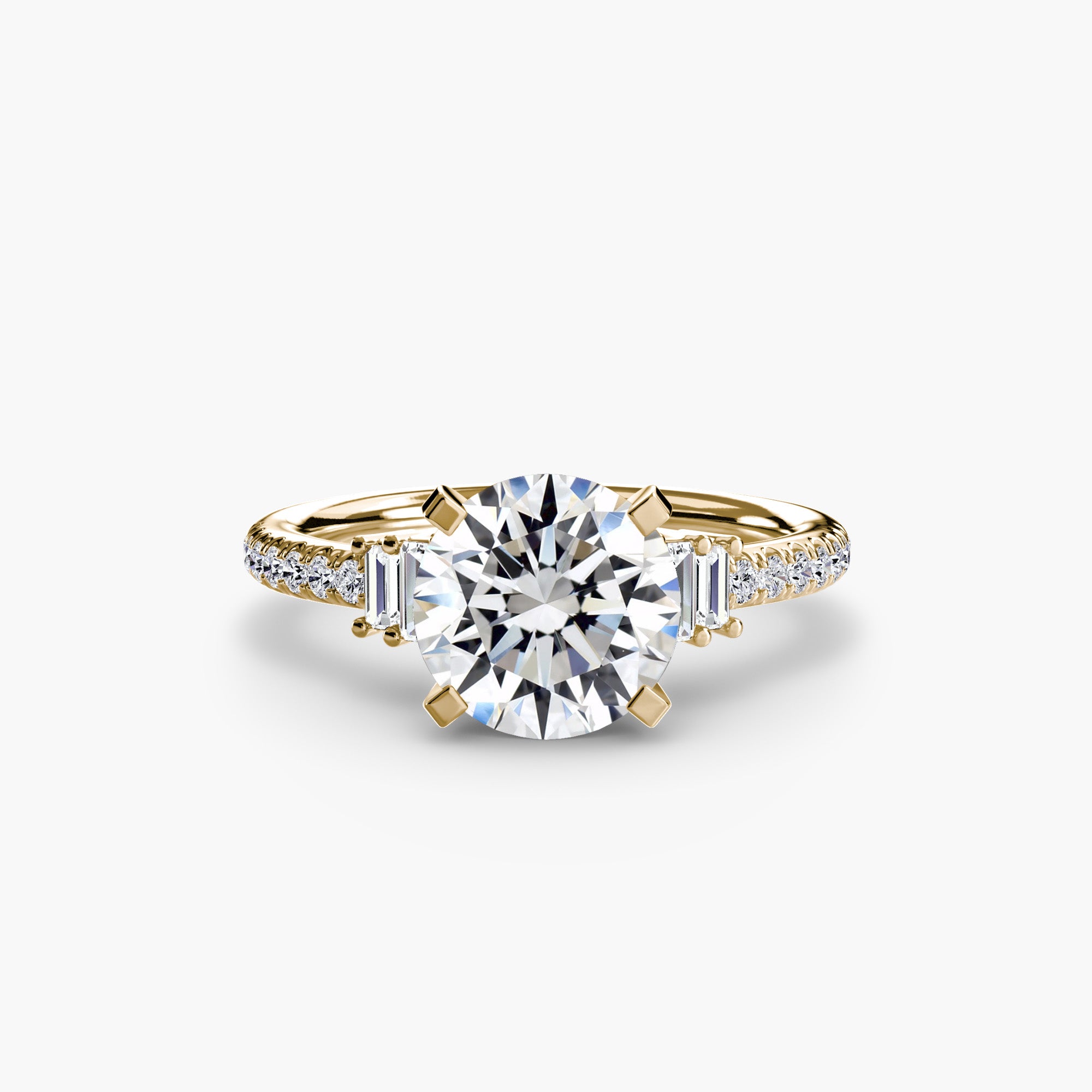 Boundless Beauty Solitaire Ring with Pavé