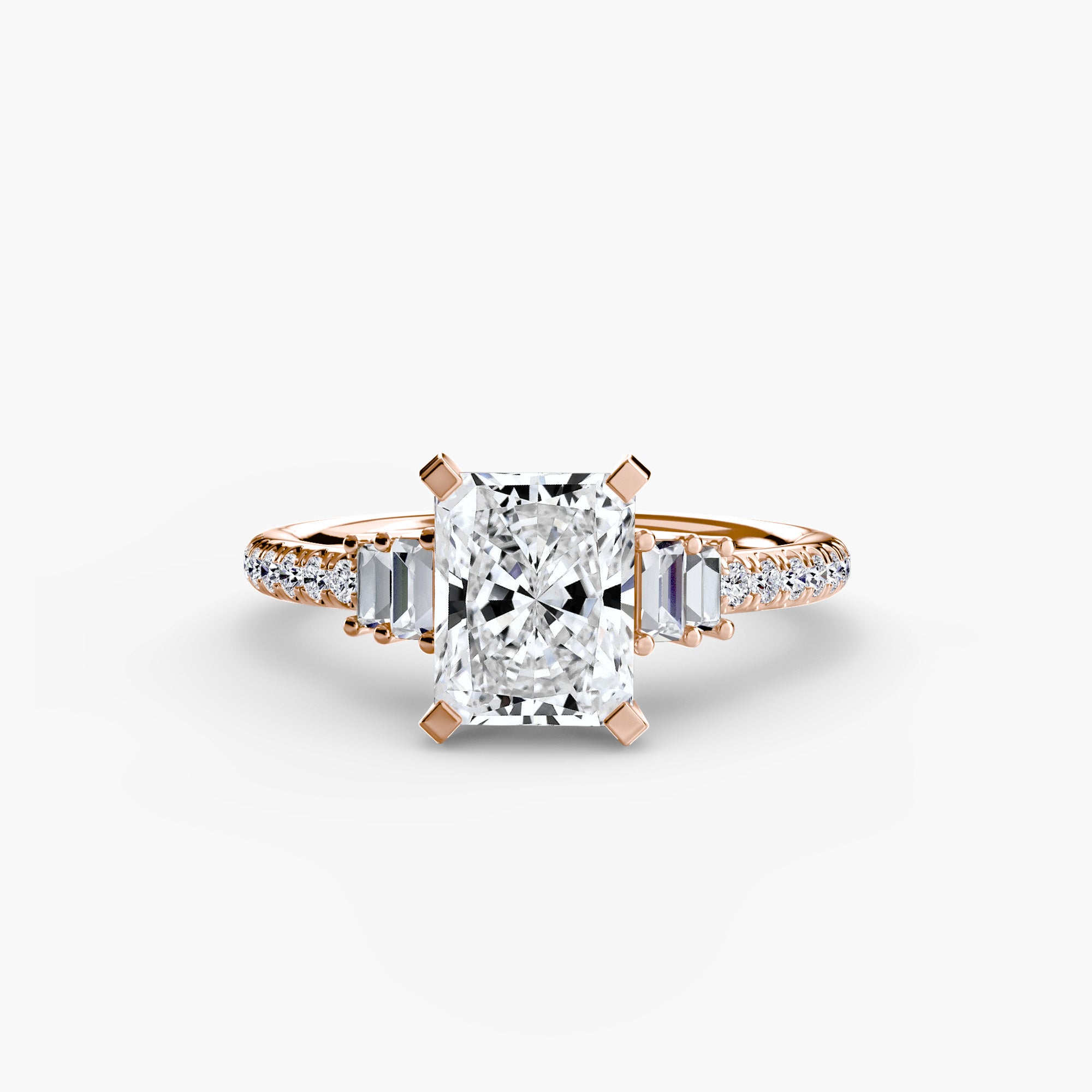 Boundless Beauty Solitaire Ring with Pavé