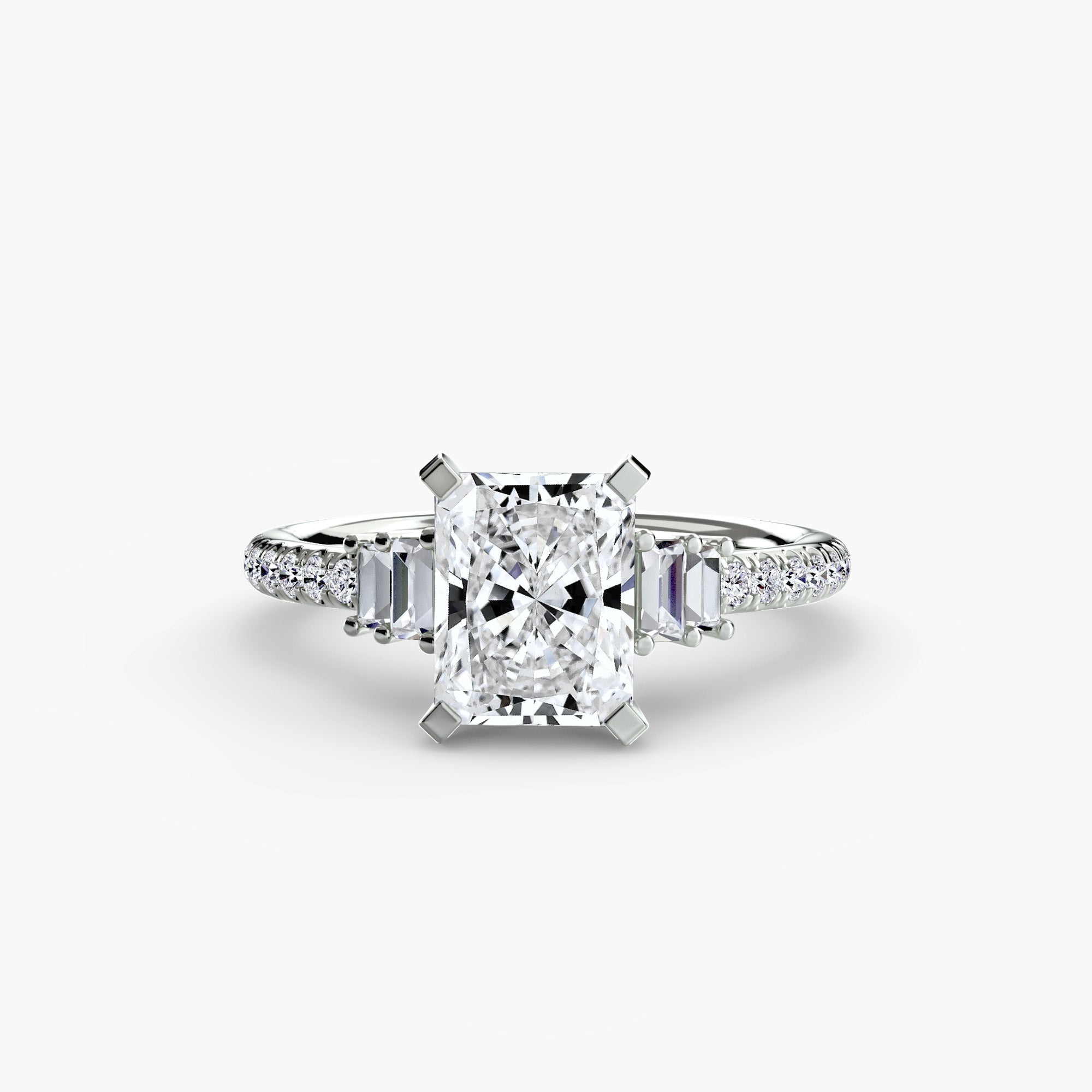 Boundless Beauty Solitaire Ring with Pavé