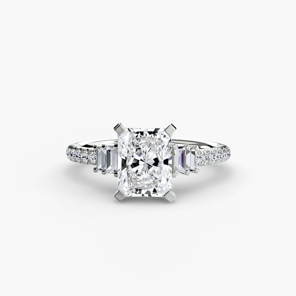 Boundless Beauty Solitaire Ring with Pavé