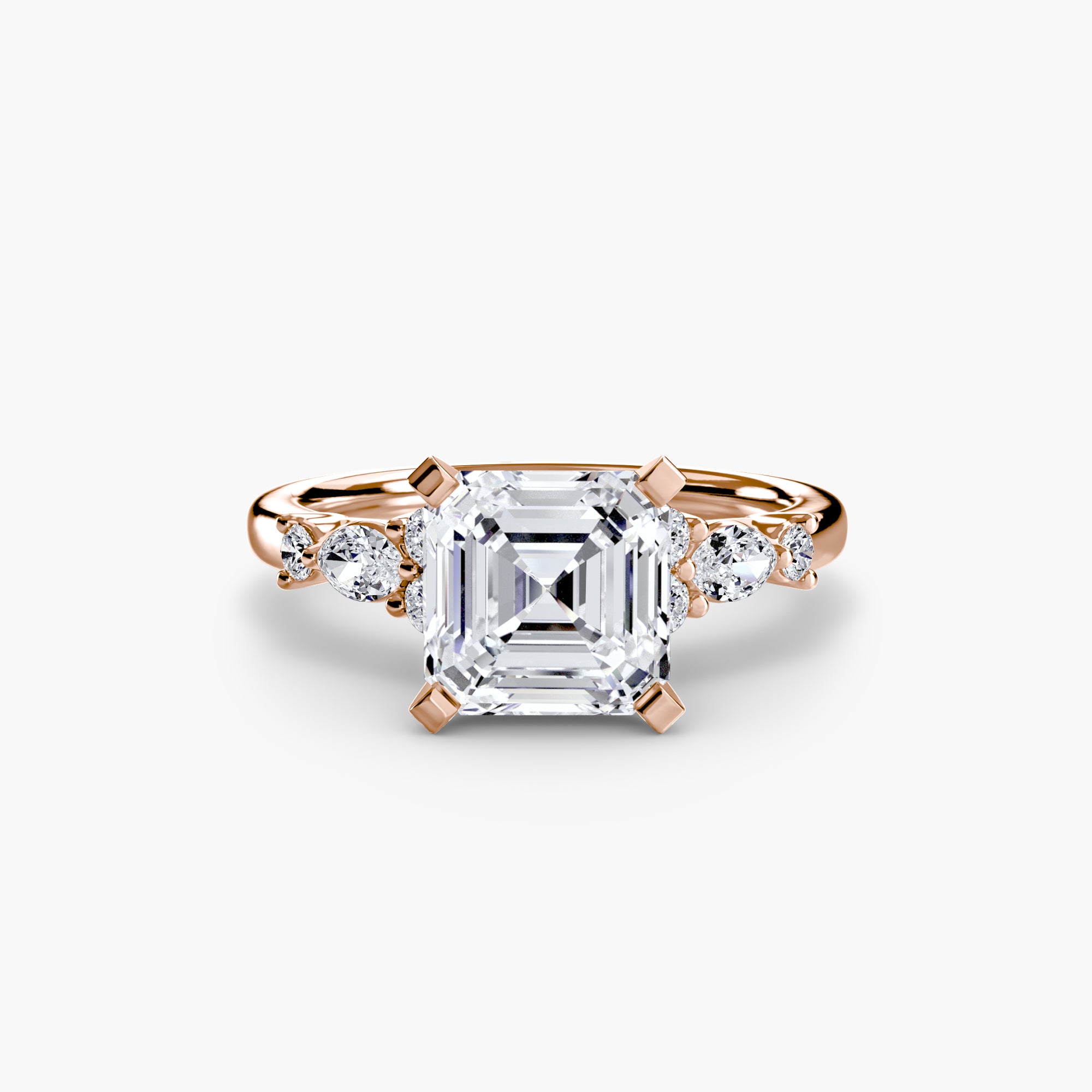 The Floral Accent Solitaire Ring