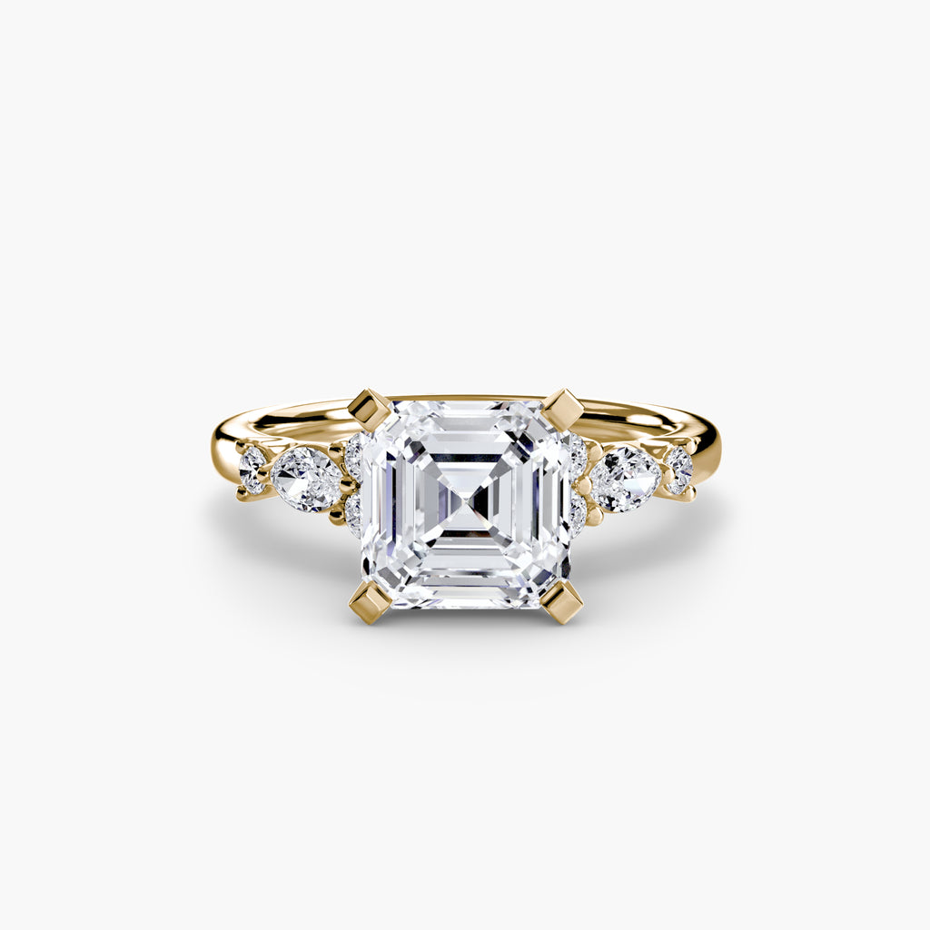 The Floral Accent Solitaire Ring