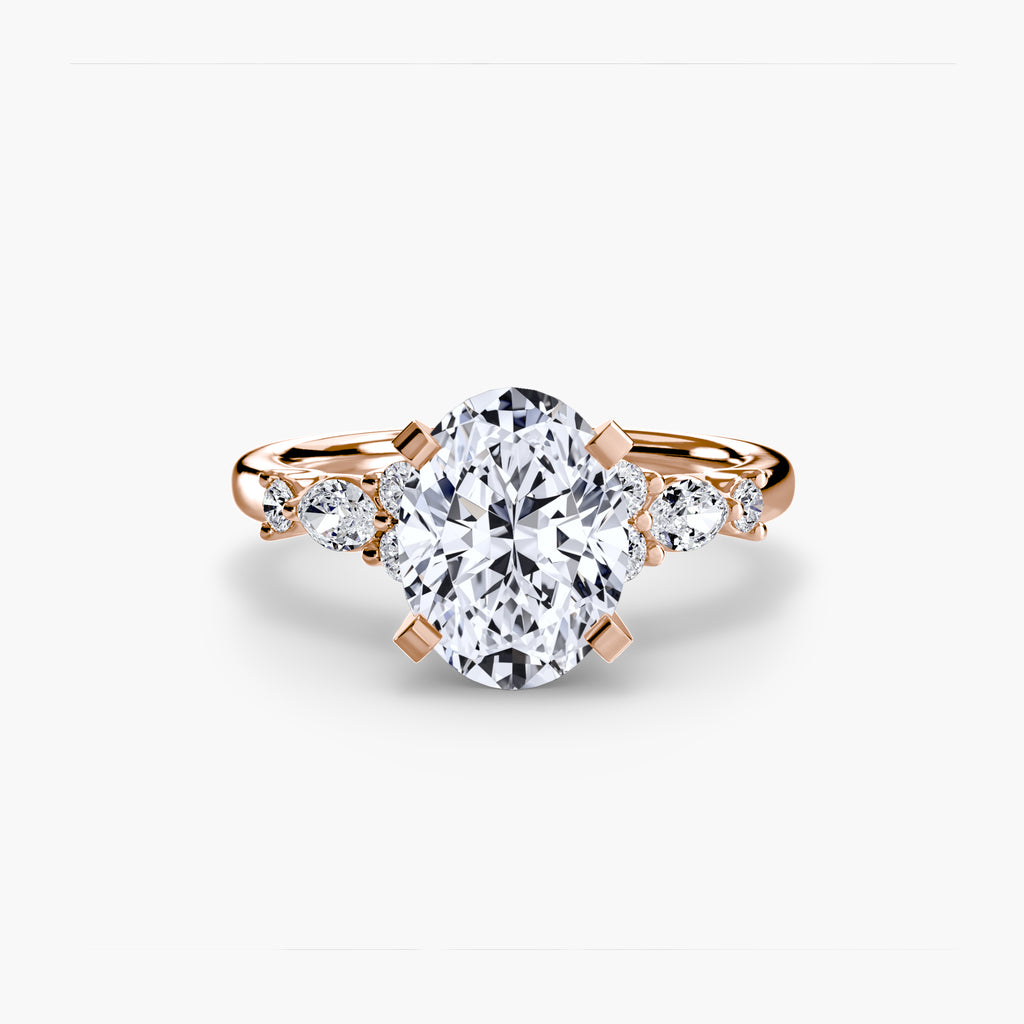 The Floral Accent Solitaire Ring