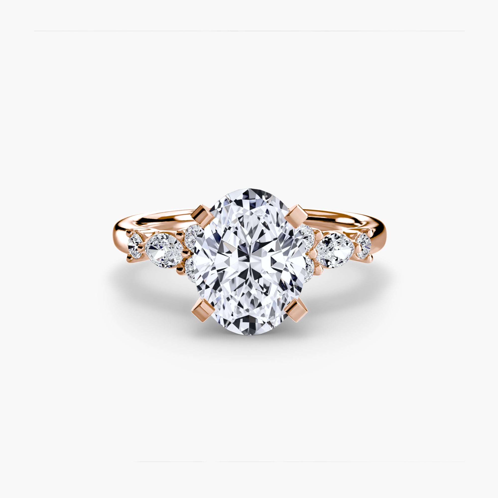 The Floral Accent Solitaire Ring