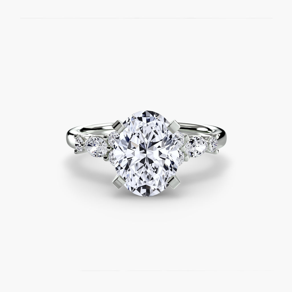 The Floral Accent Solitaire Ring