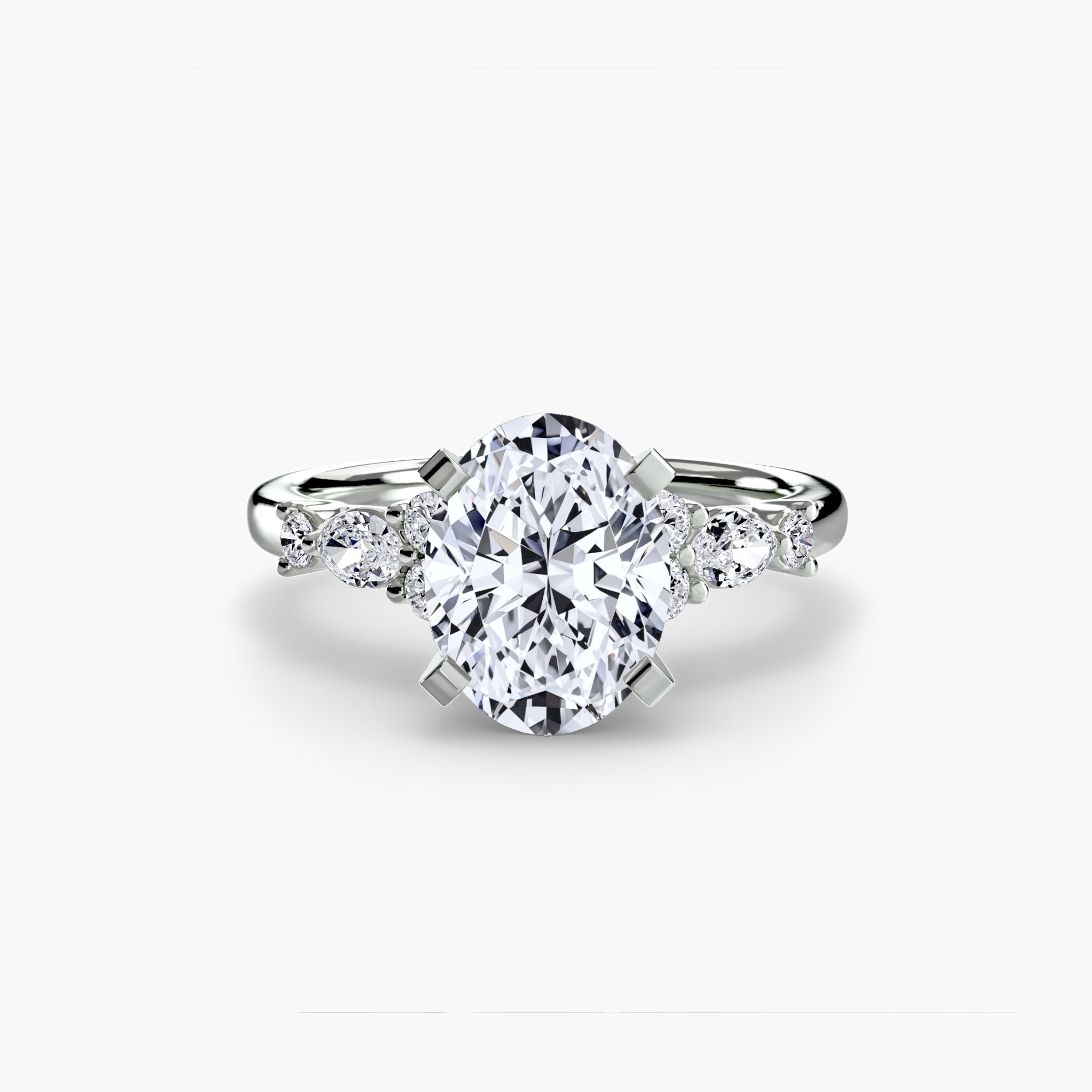 The Floral Accent Solitaire Ring