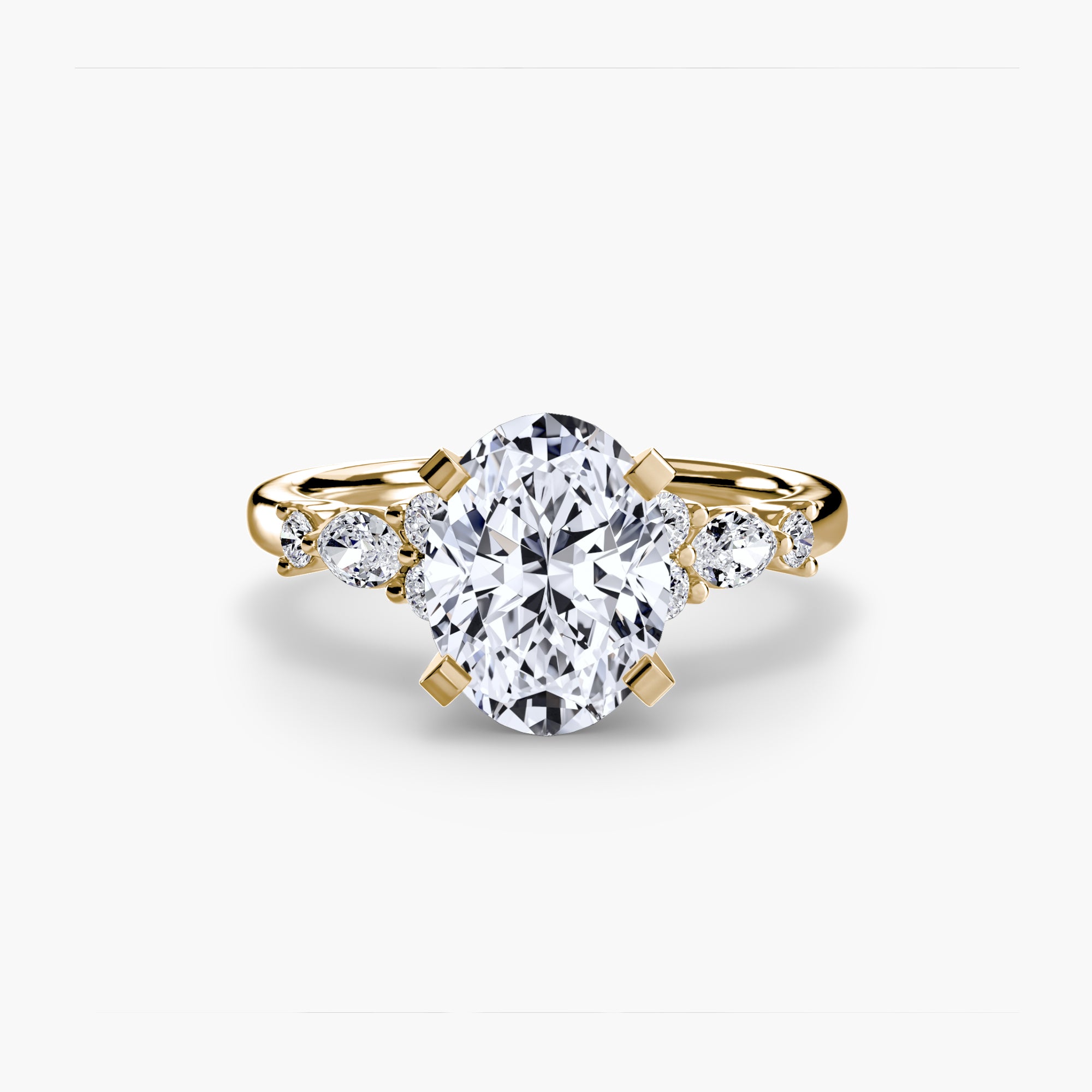 The Floral Accent Solitaire Ring