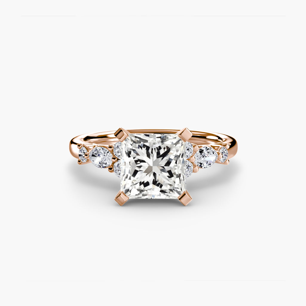 The Floral Accent Solitaire Ring