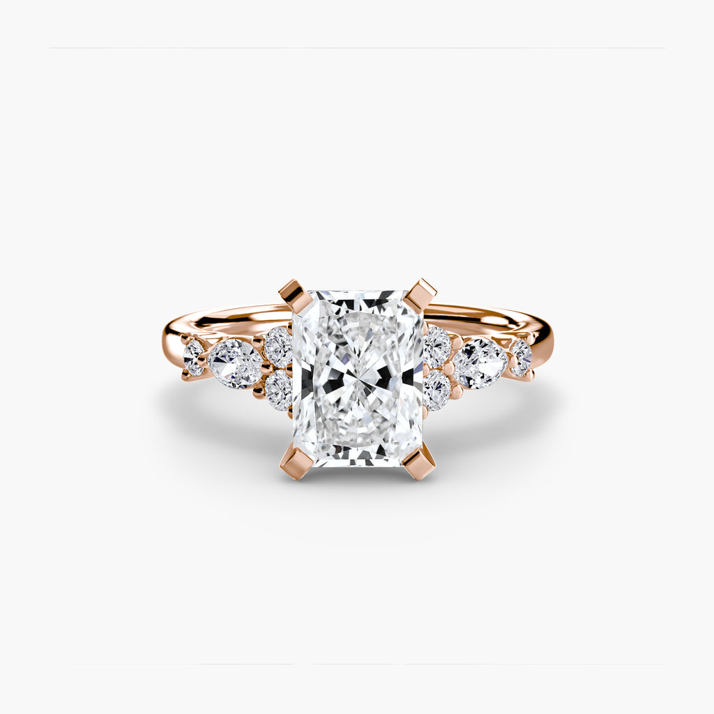 The Floral Accent Solitaire Ring