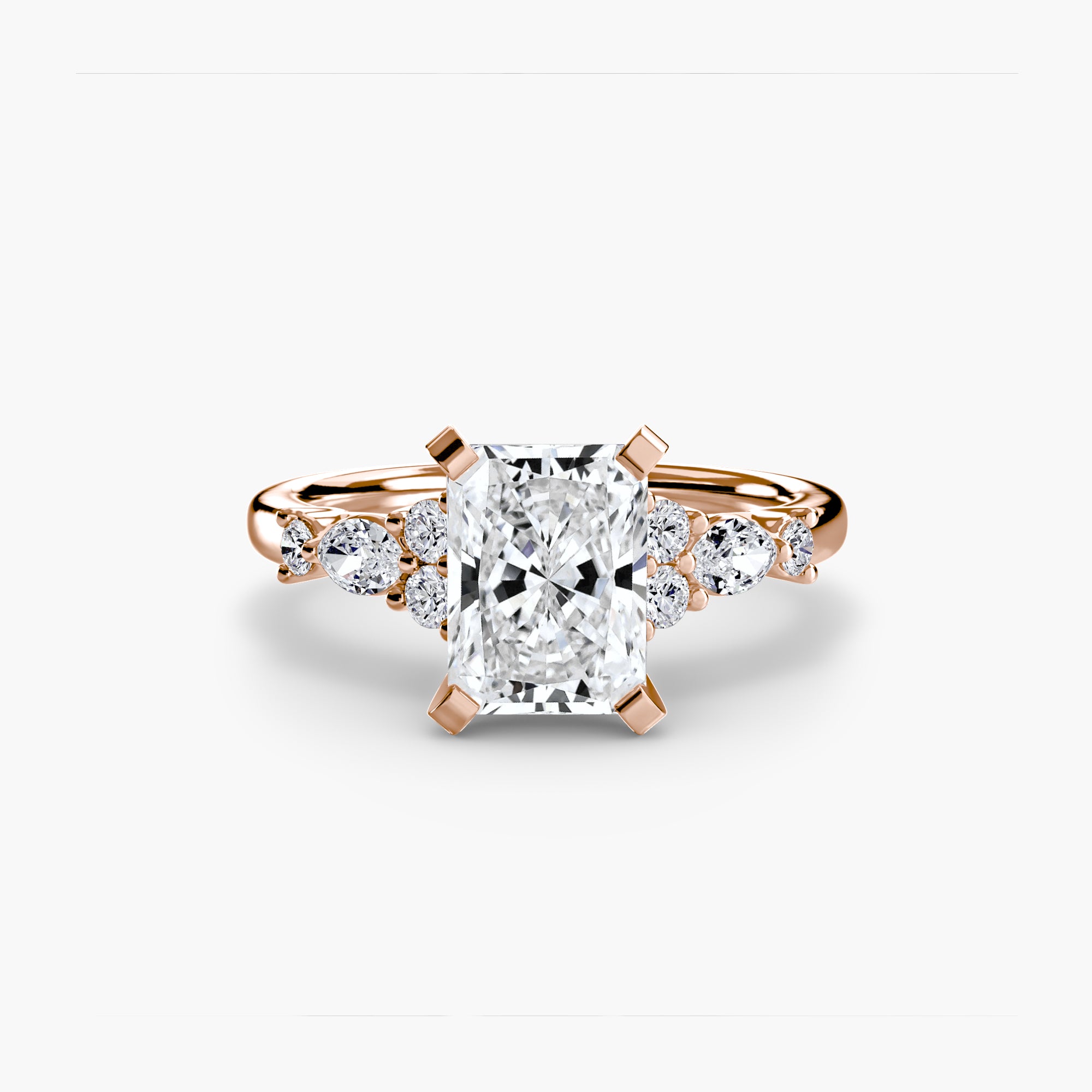 The Floral Accent Solitaire Ring