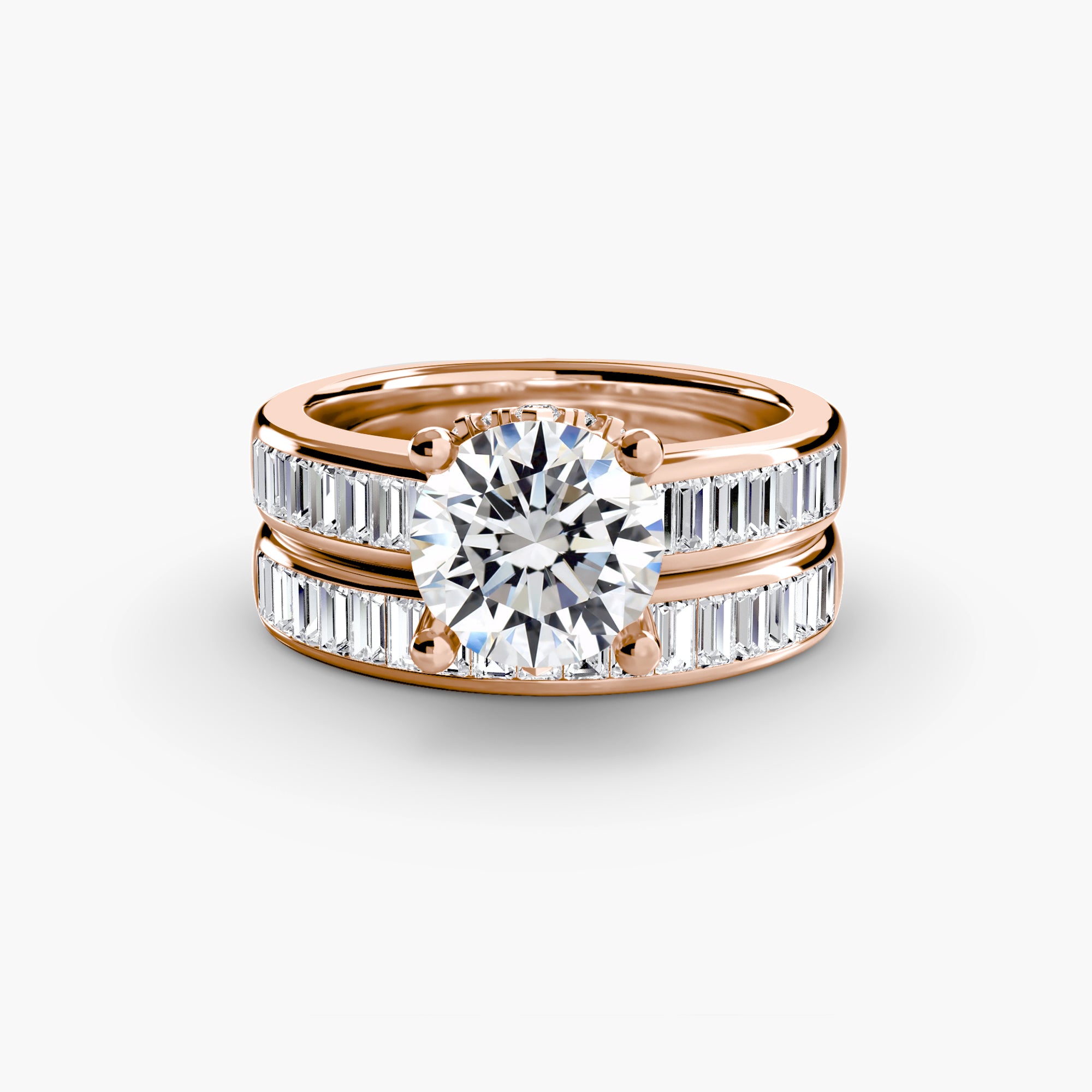 Baguette Channel Solitaire Ring