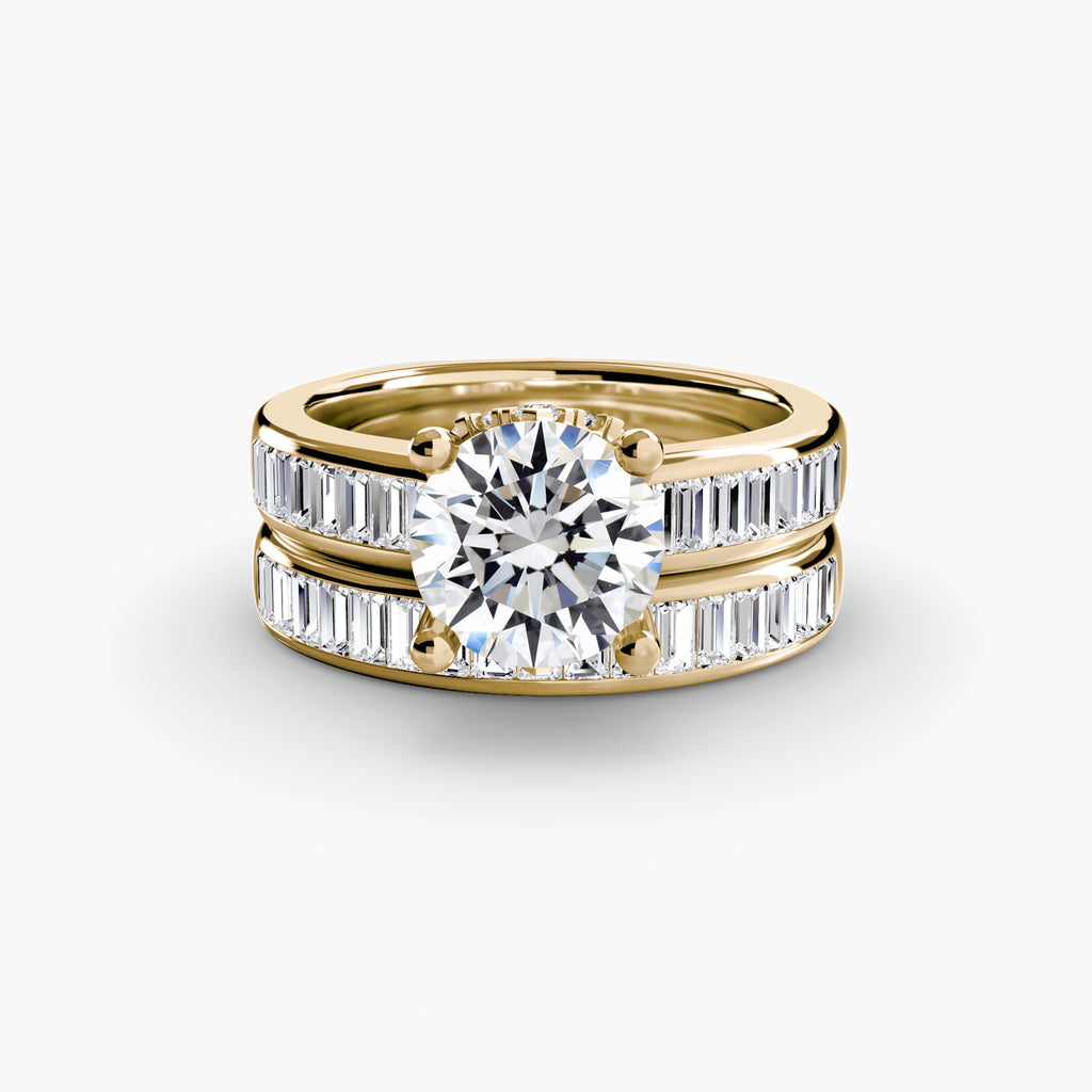 Baguette Channel Solitaire Ring