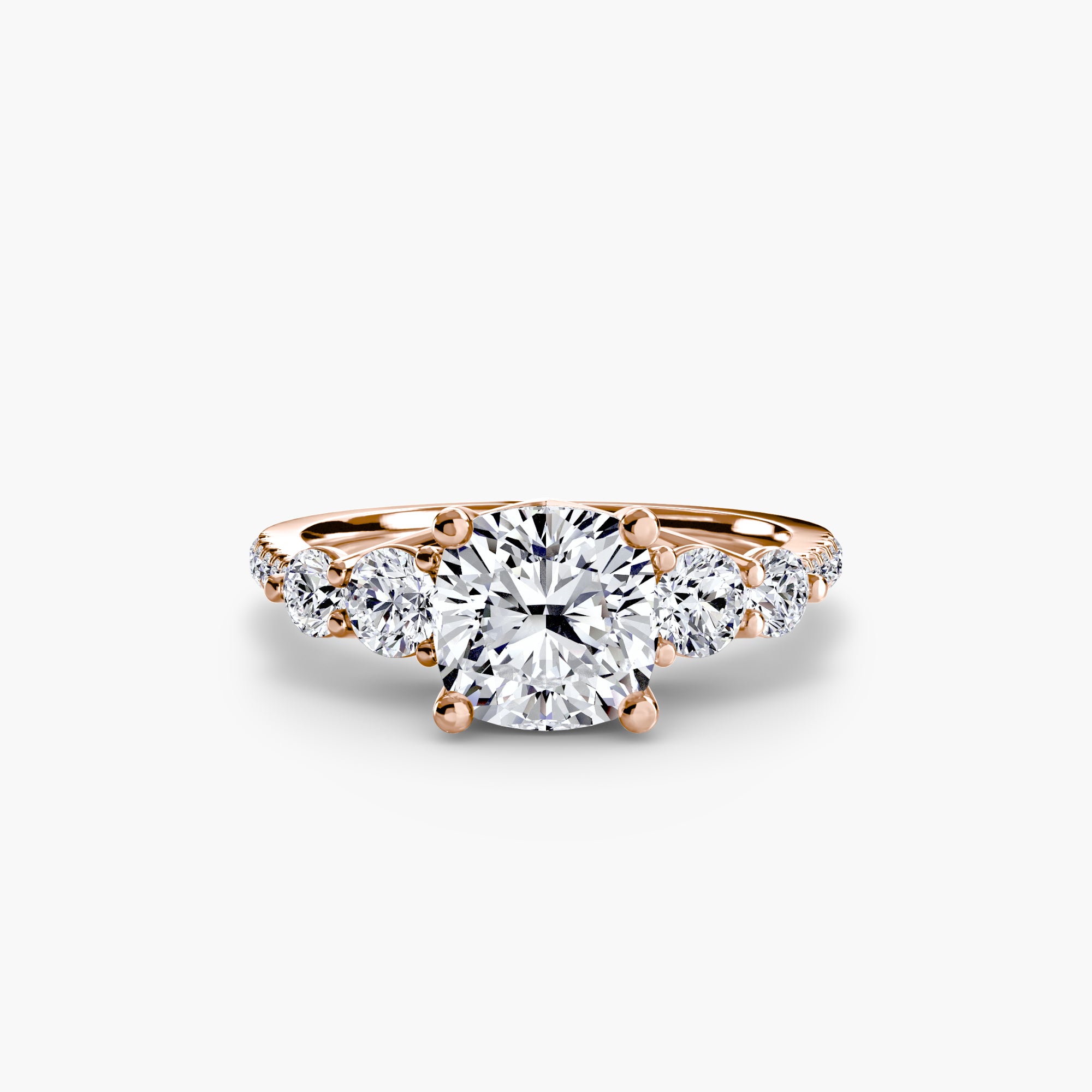 Take Five Ring with Pavé Band