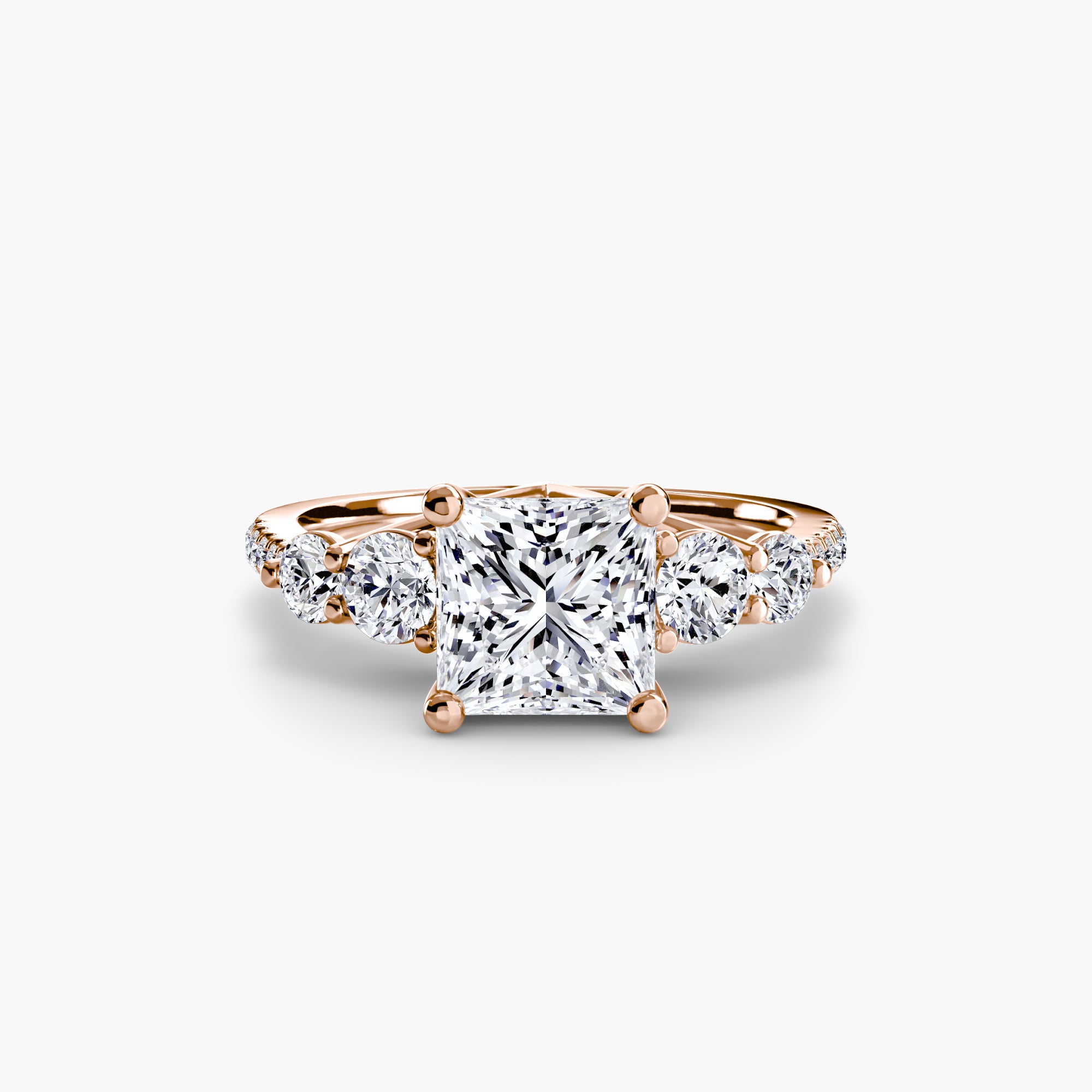 Take Five Ring with Pavé Band