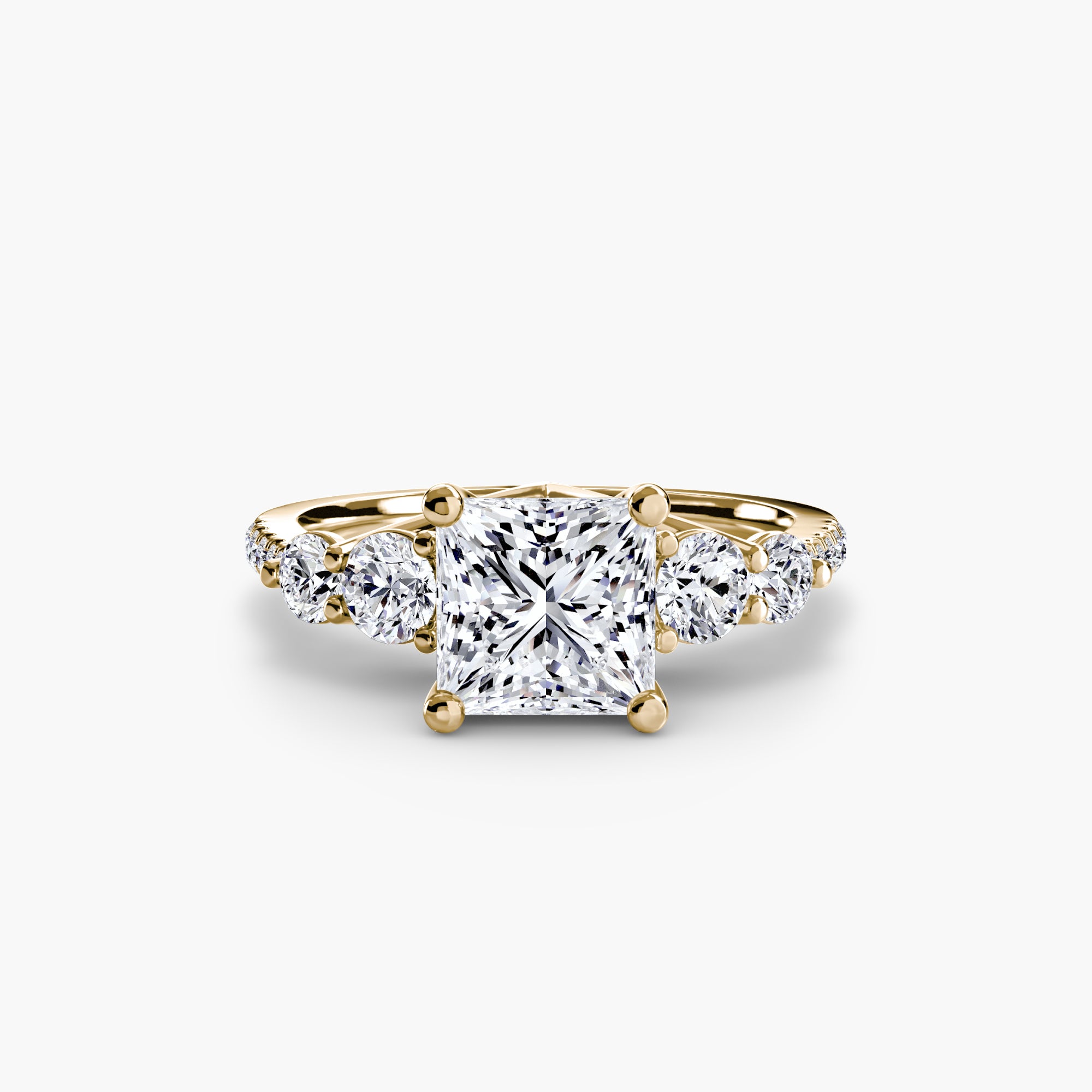 Take Five Ring with Pavé Band